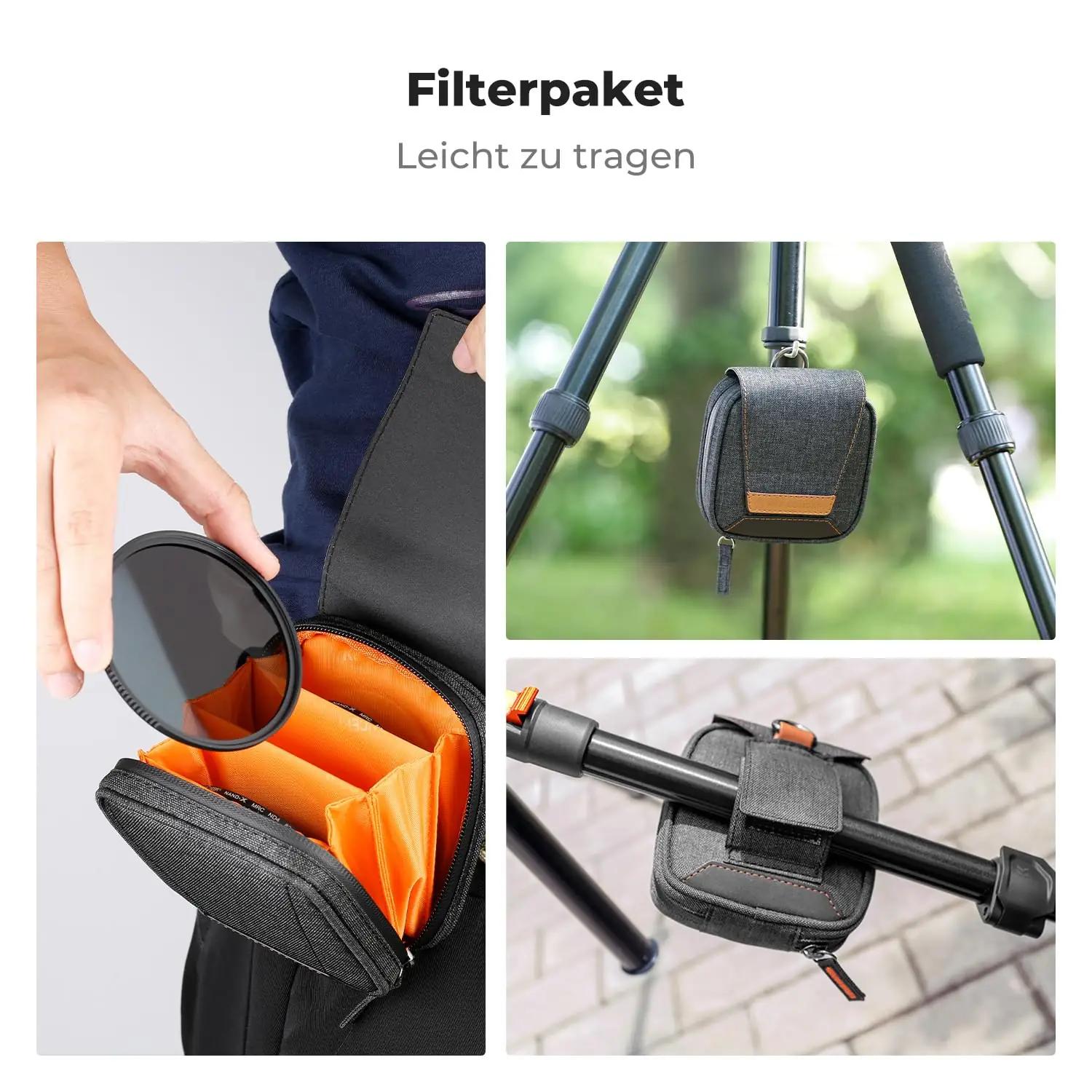 K&F CONCEPT kvaliteetne 82mm ND-filterite komplekt – lisavaade
