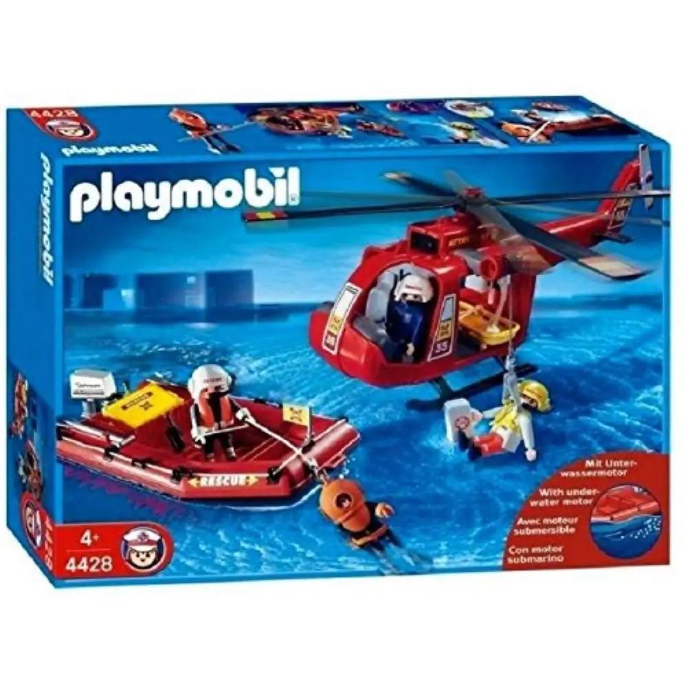 PLAYMOBIL armas SOS-helikopter ja päästepaadiga komplekt