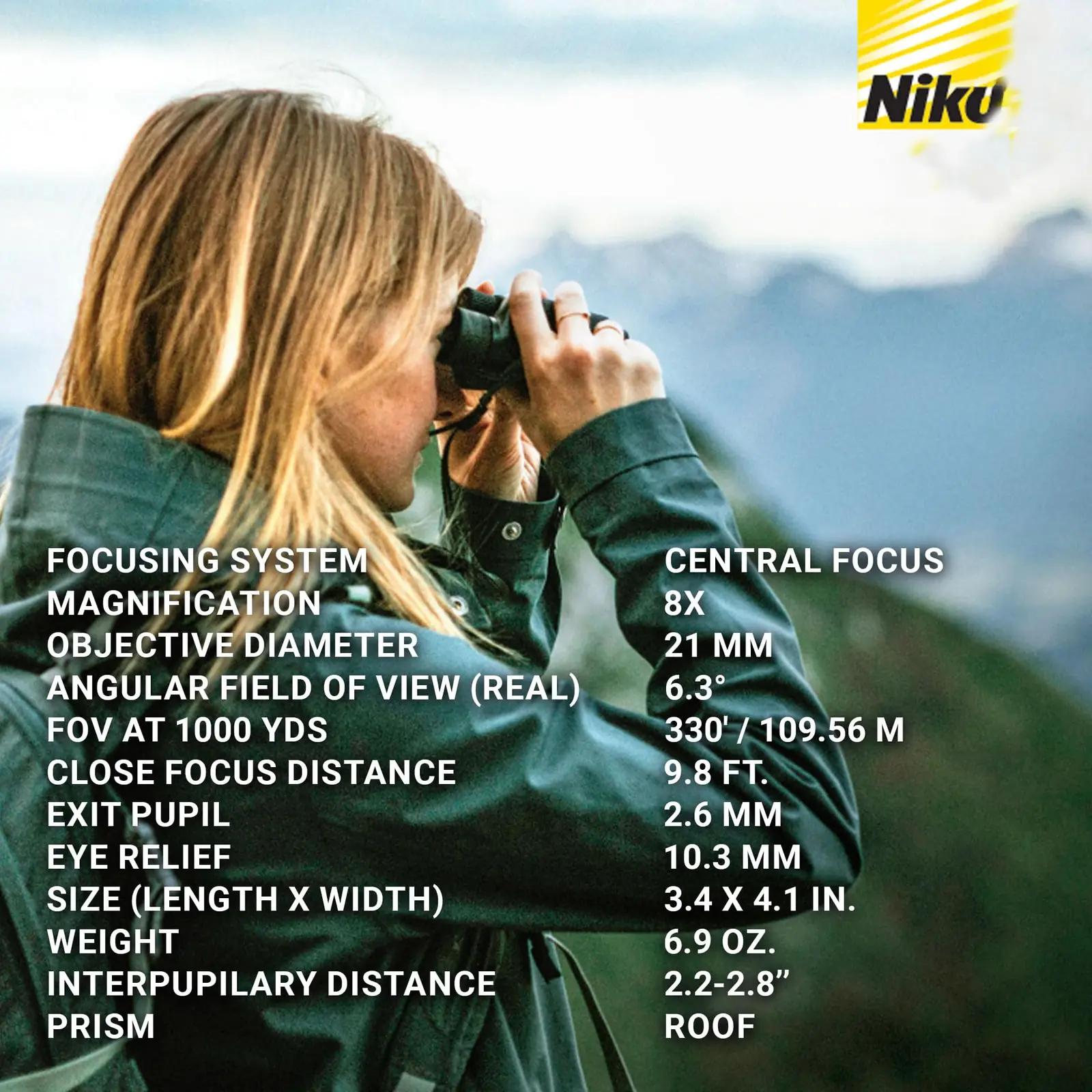 Nikon kvaliteetne 8×21 kompaktne binokkel matkaks ja reisile – pilt 6