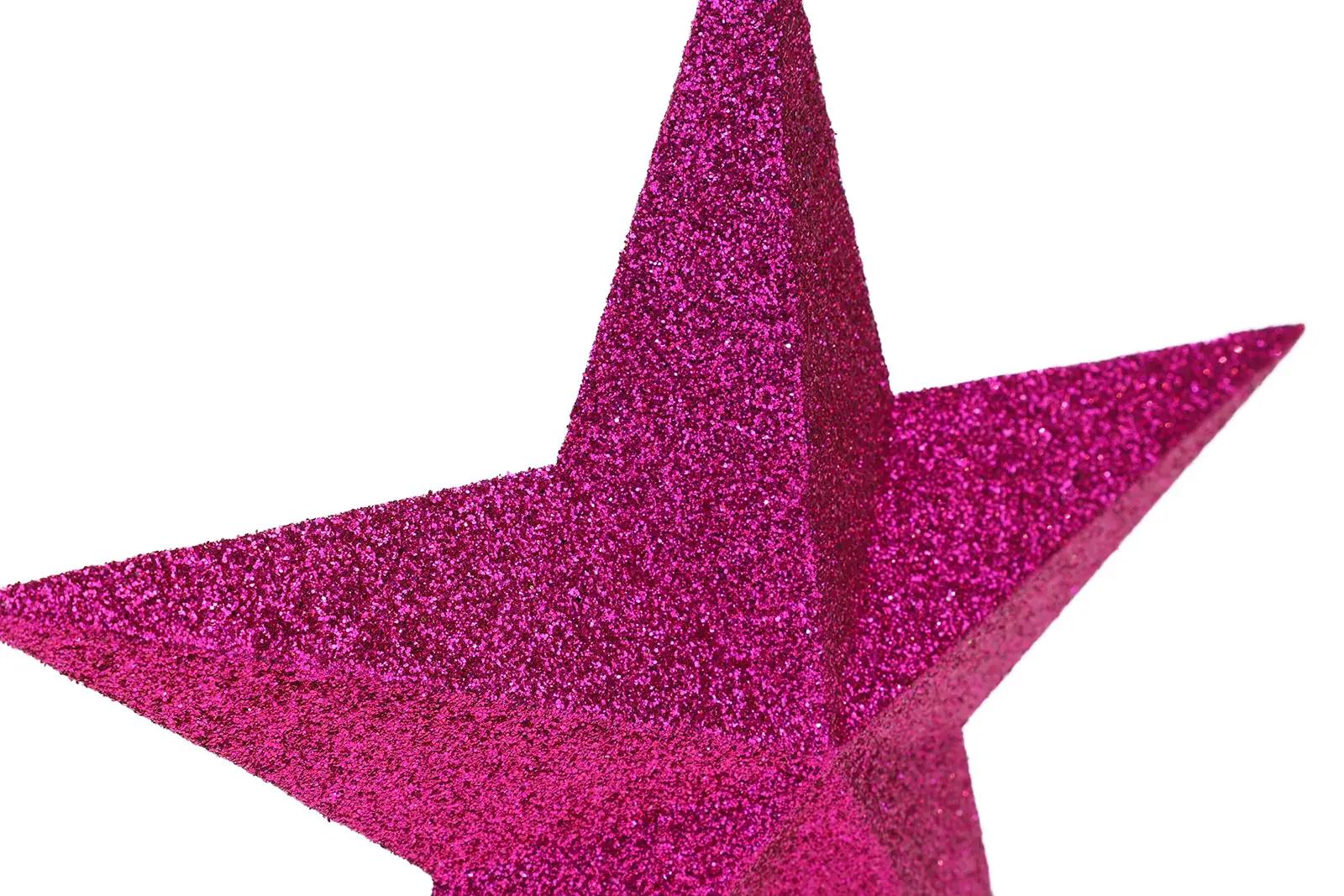 Christmas Concepts särav puuotsakaunistus – hot pink 20cm – lisavaade