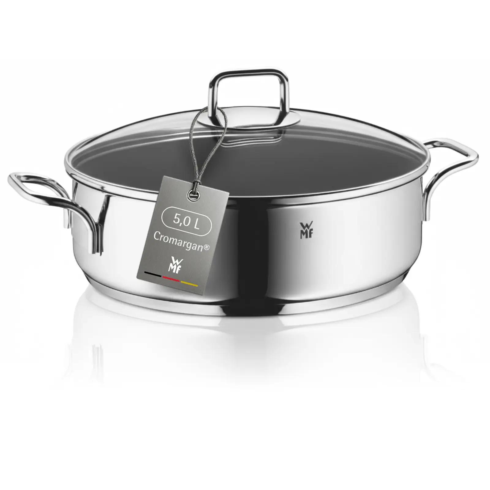 WMF roostevaba kõrgseina kastrul-pann 28 cm — mitmekülgne
