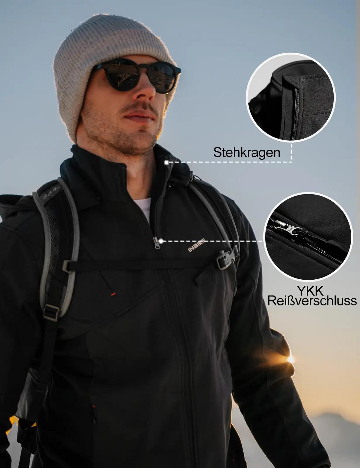 INBIKE veekindel softshell‑jope meestele – soe ja hingav – pilt 7