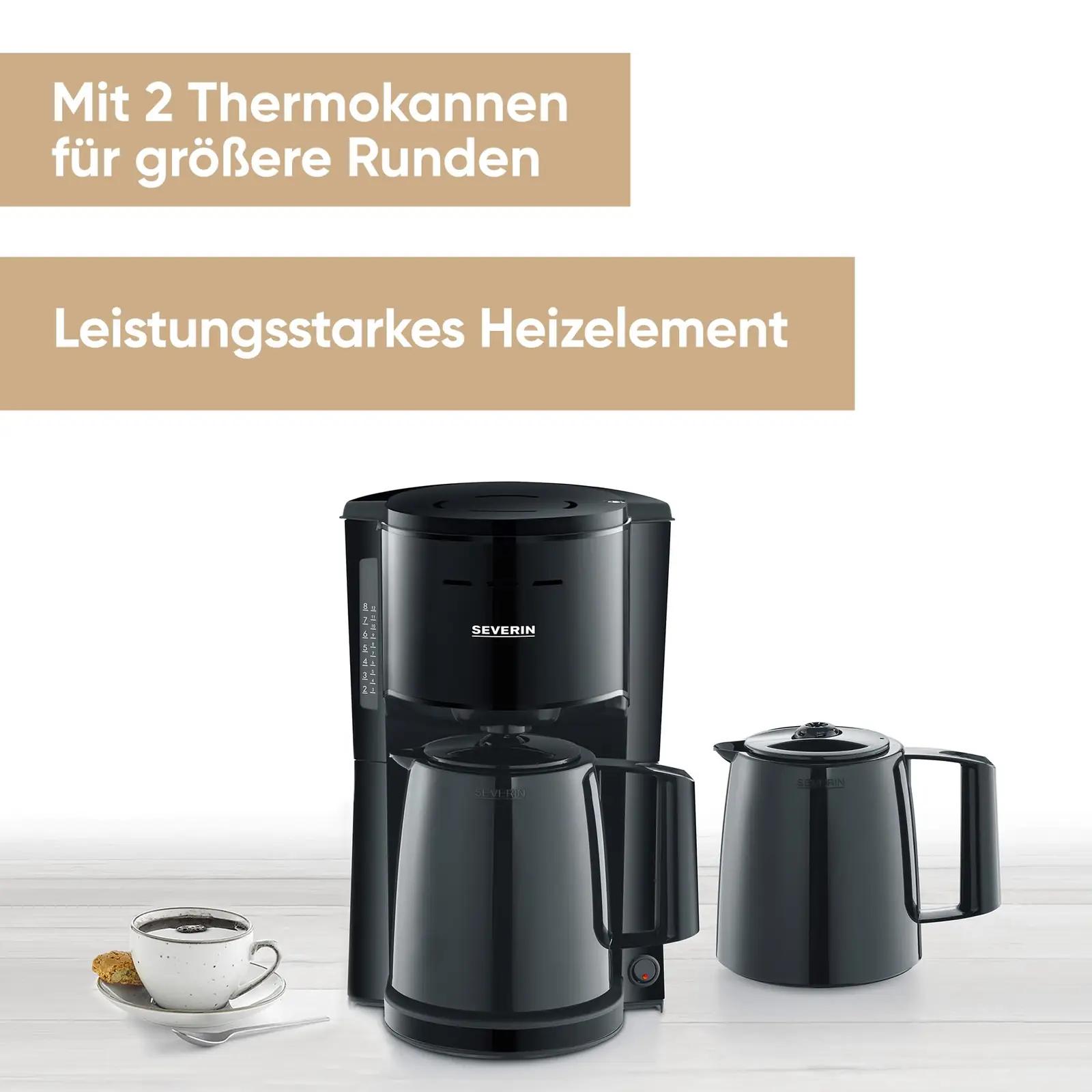 SEVERIN 9307 tee ja espresso – detailne lähivaade