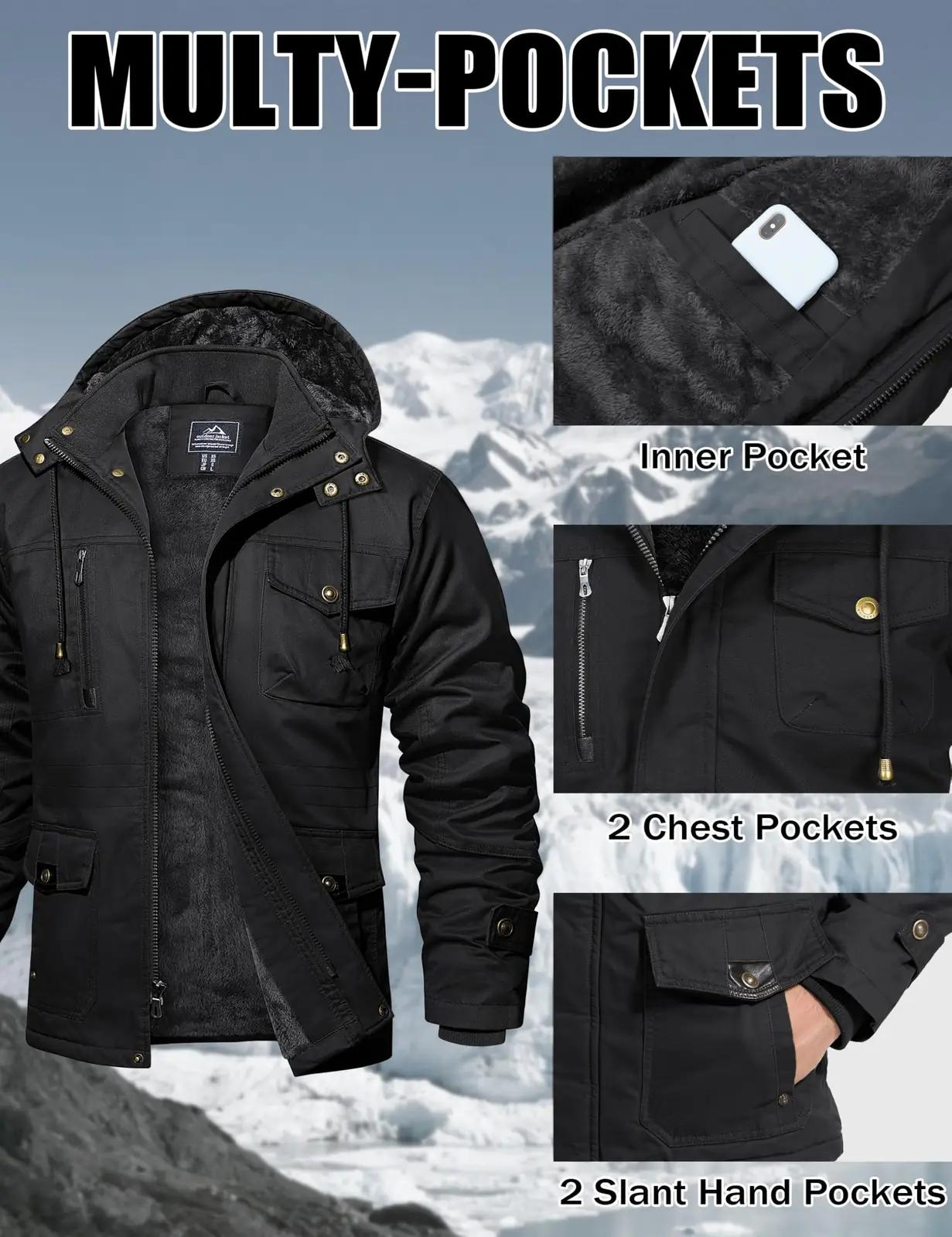 MAGCOMSEN soojendav parka talveks — villane vooder, tuulekindel – lisavaade