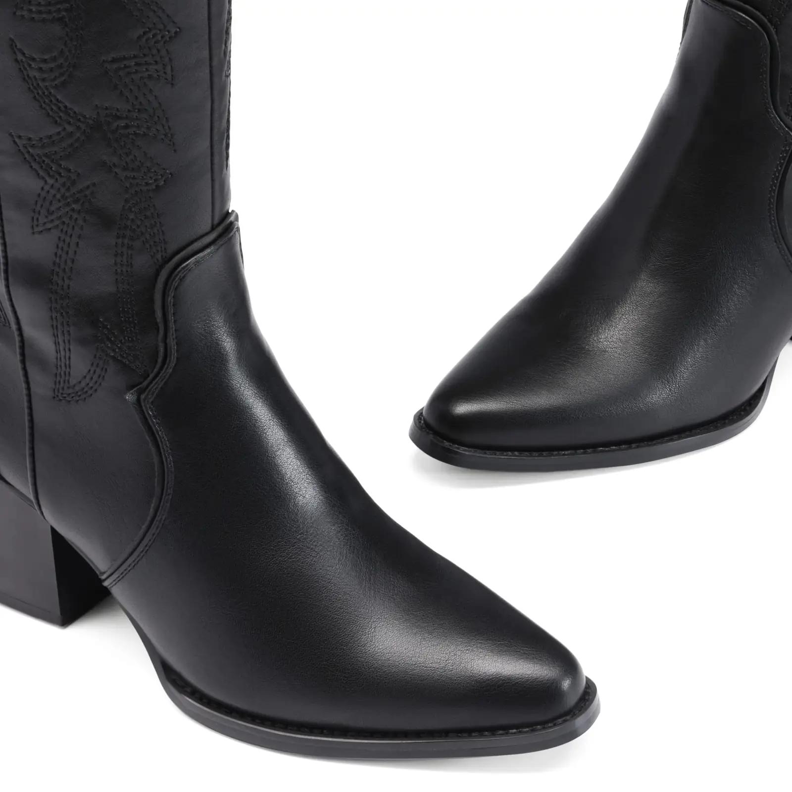 DREAM PAIRS nahkne western-saabas mugava plokkontsaga – lisavaade