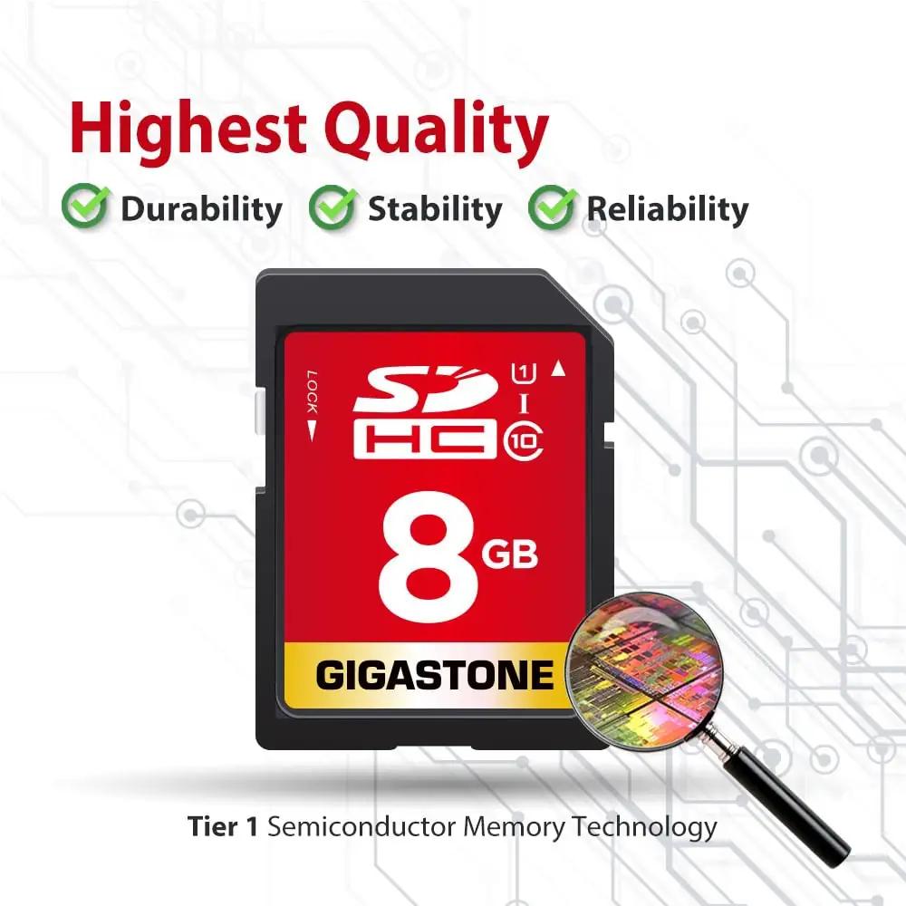 Gigastone 8GB SDHC komplekt — usalduslik salvestus fotodele – pilt 7