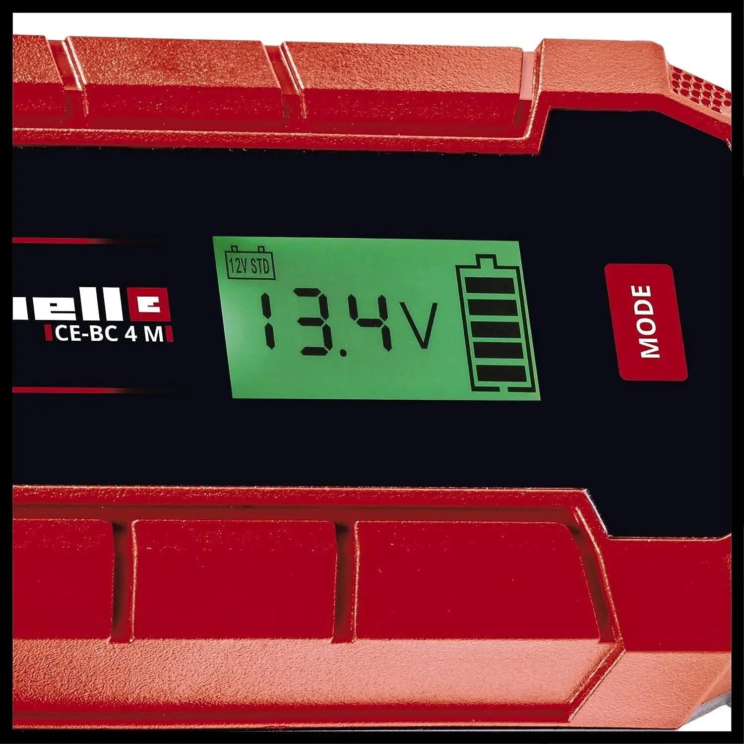 Einhell akulaadija CE-BC 4 M — töökindel ja kompaktne – detailne vaade