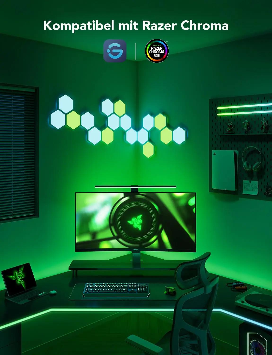 Govee RGBIC LED taustavalgustus 27–34″ ekraanidele — mänguruumi – pilt 7
