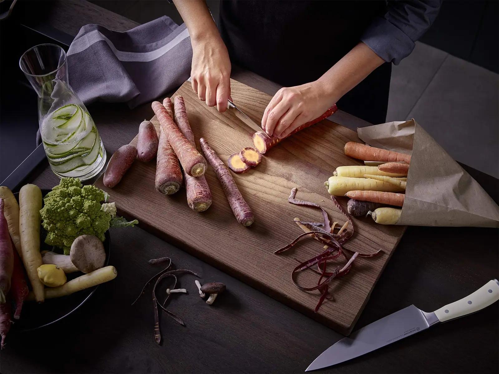 WÜSTHOF crème Santoku 17 cm — täpne kööginuga köögitöödeks – pilt 6