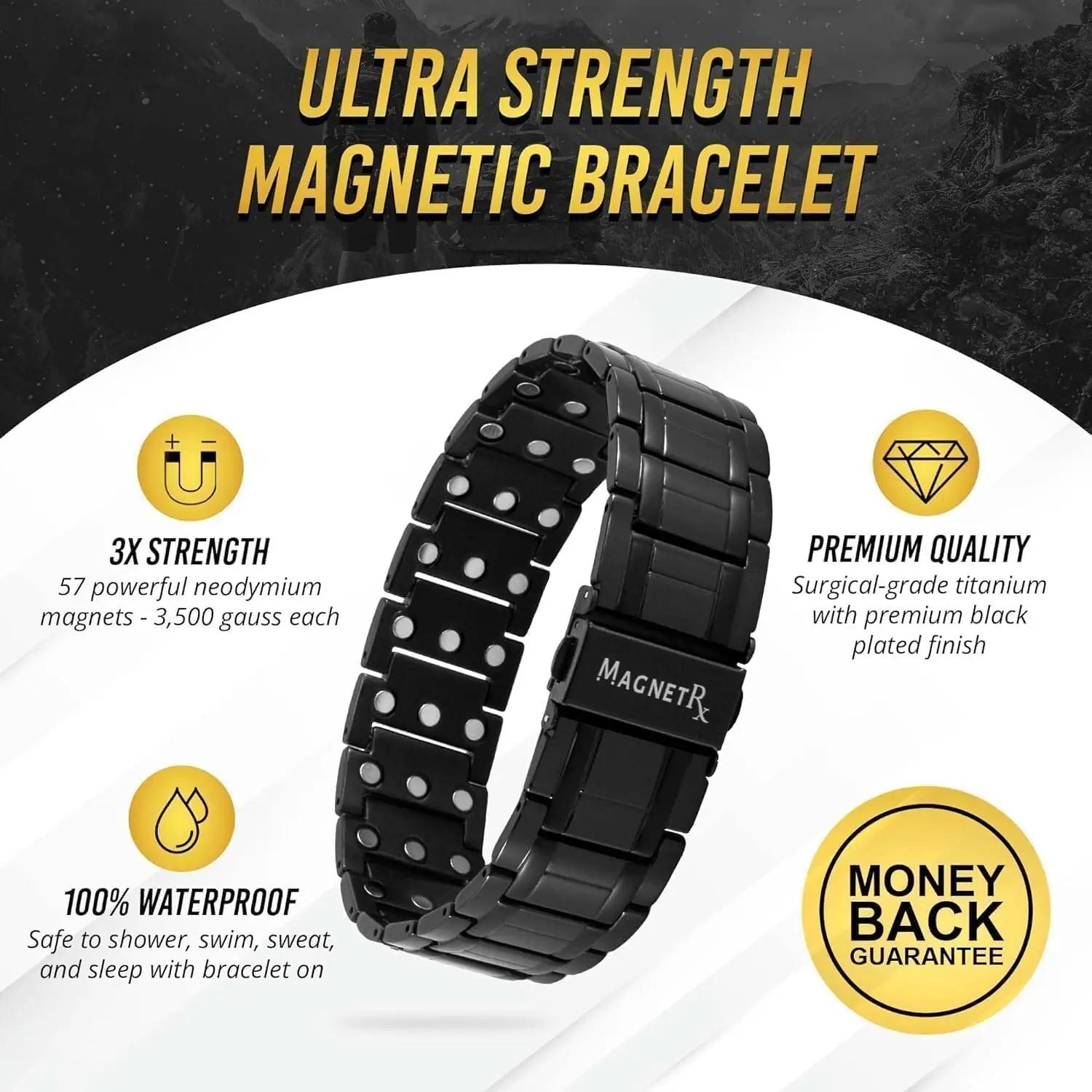 MagnetRX titaanist magnetarmband – vastupidav ja stiilne – pakend ja tarvikud