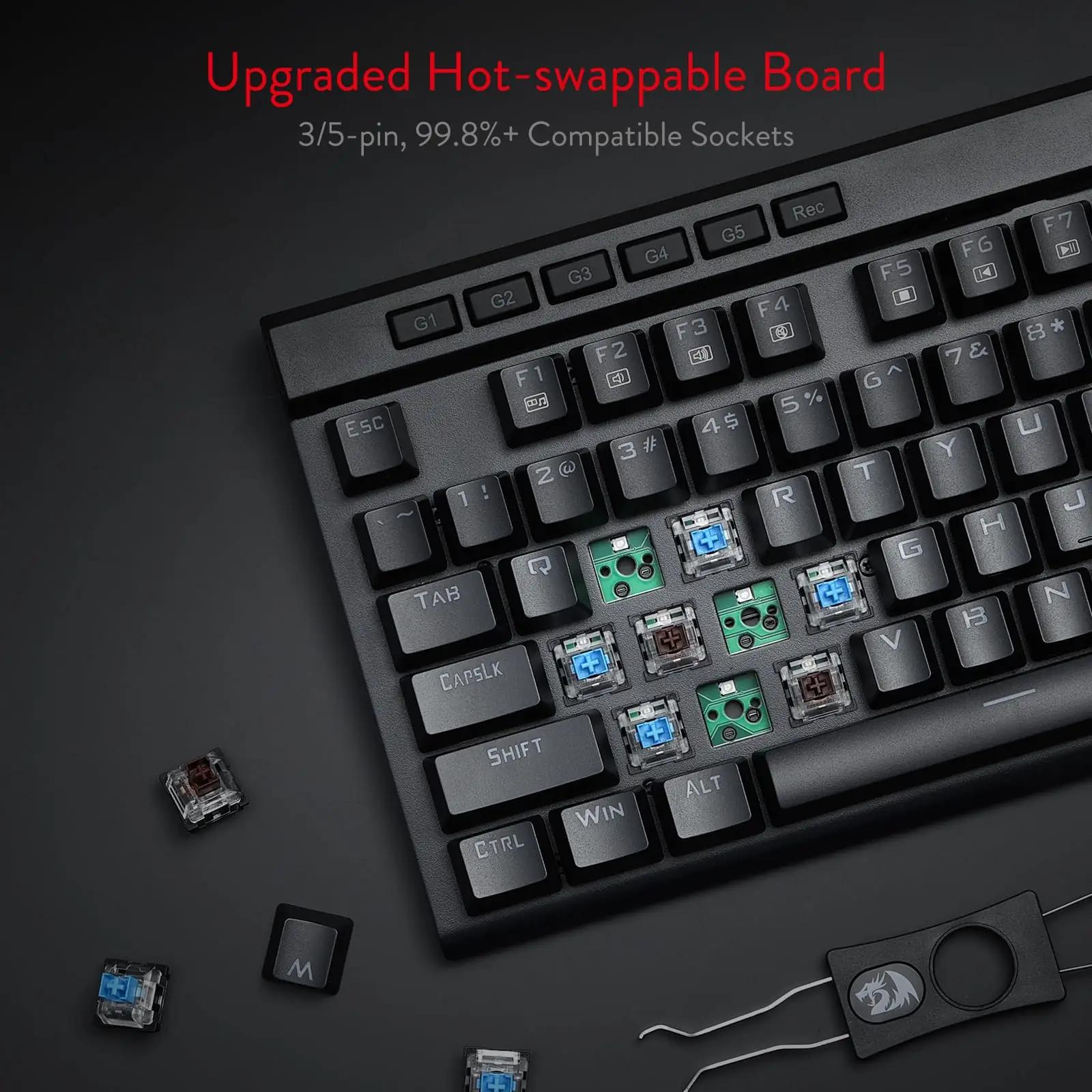 Redragon mehhaaniline mänguklaviatuur K580 – kasutusnäide
