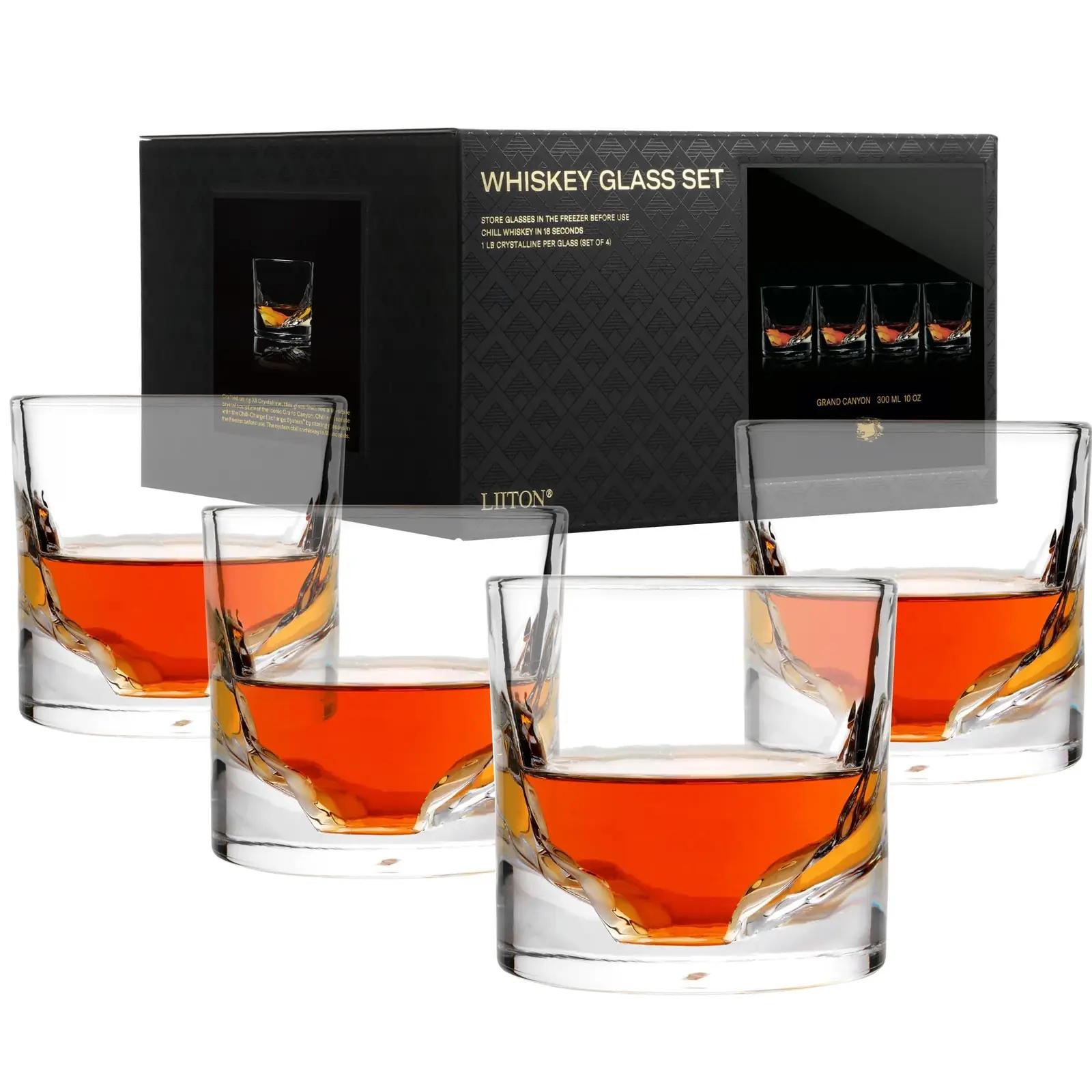 LIITON kristallwhiskeyklaasid — paks ja külmutatav komplekt