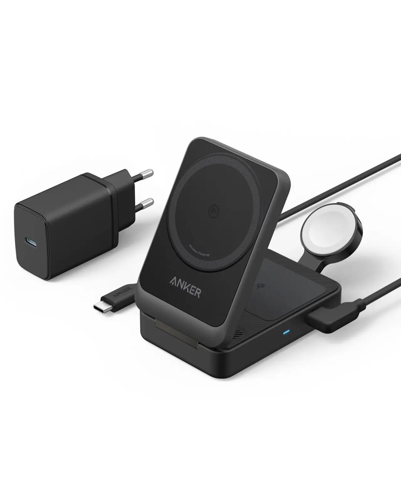Anker 3-in-1 juhtmevaba laadija — kompaktne ja vastupidav