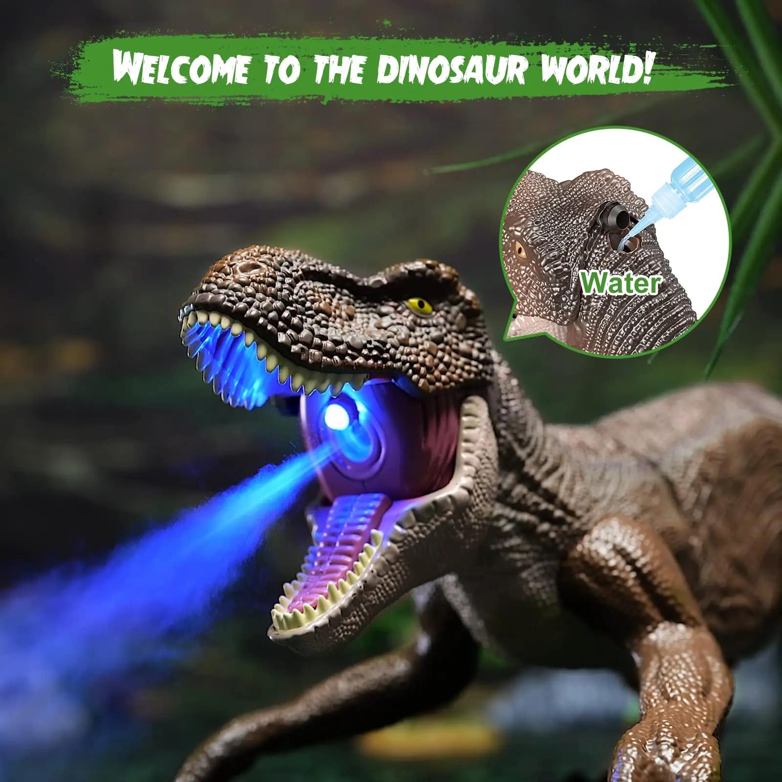 NEXBOX mänguline plastikust kaugjuhtimismehhanismiga T-rex – kasutusnäide
