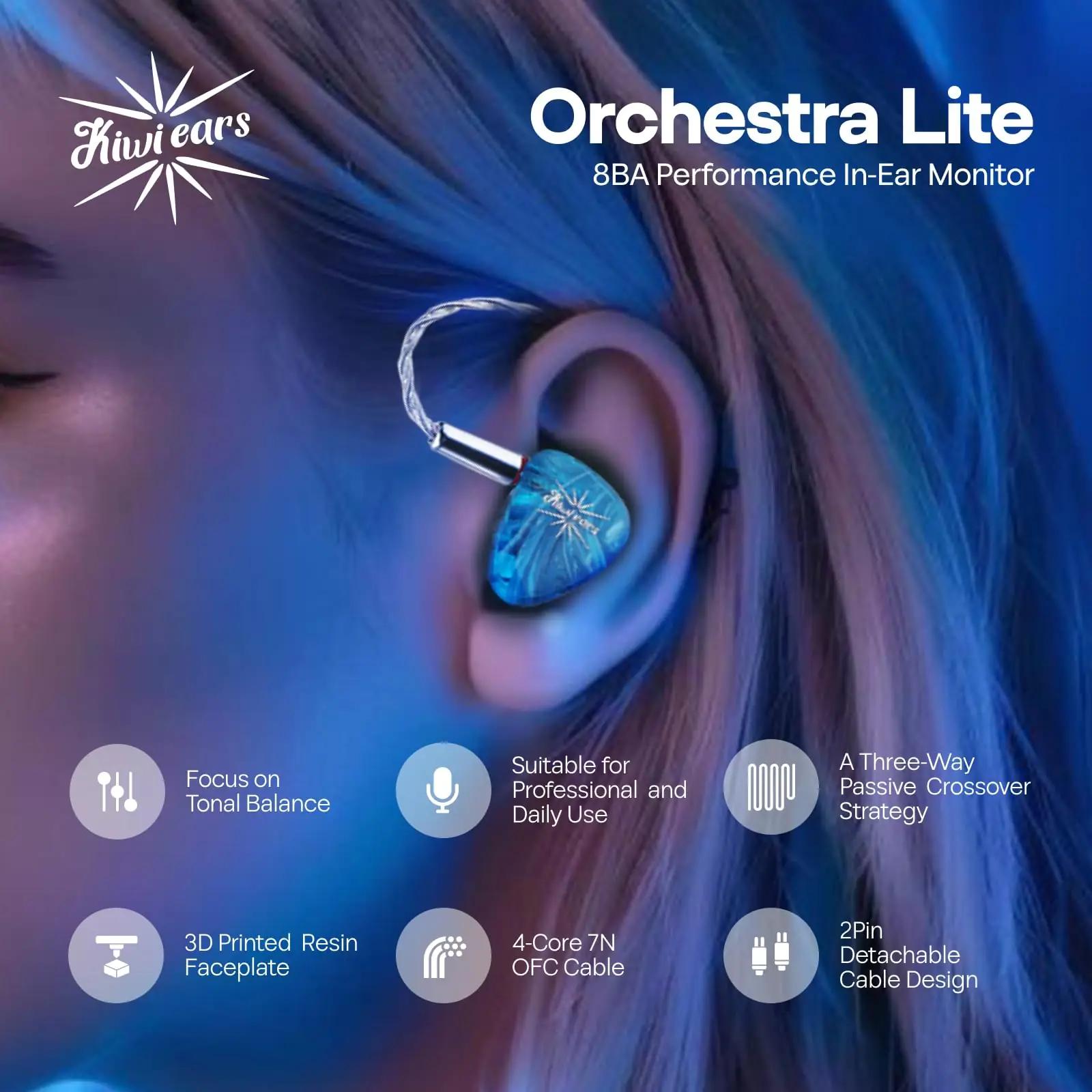 LINSOUL eritööna nahkne IEM – Orchestra Lite hübriidkuulaja – pakend ja tarvikud