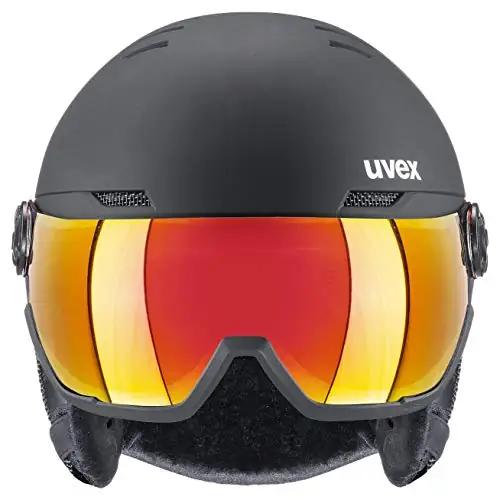 Uvex kaitsev ja hingav suusahelmet – mugav matt must 58–61 cm – detailne vaade