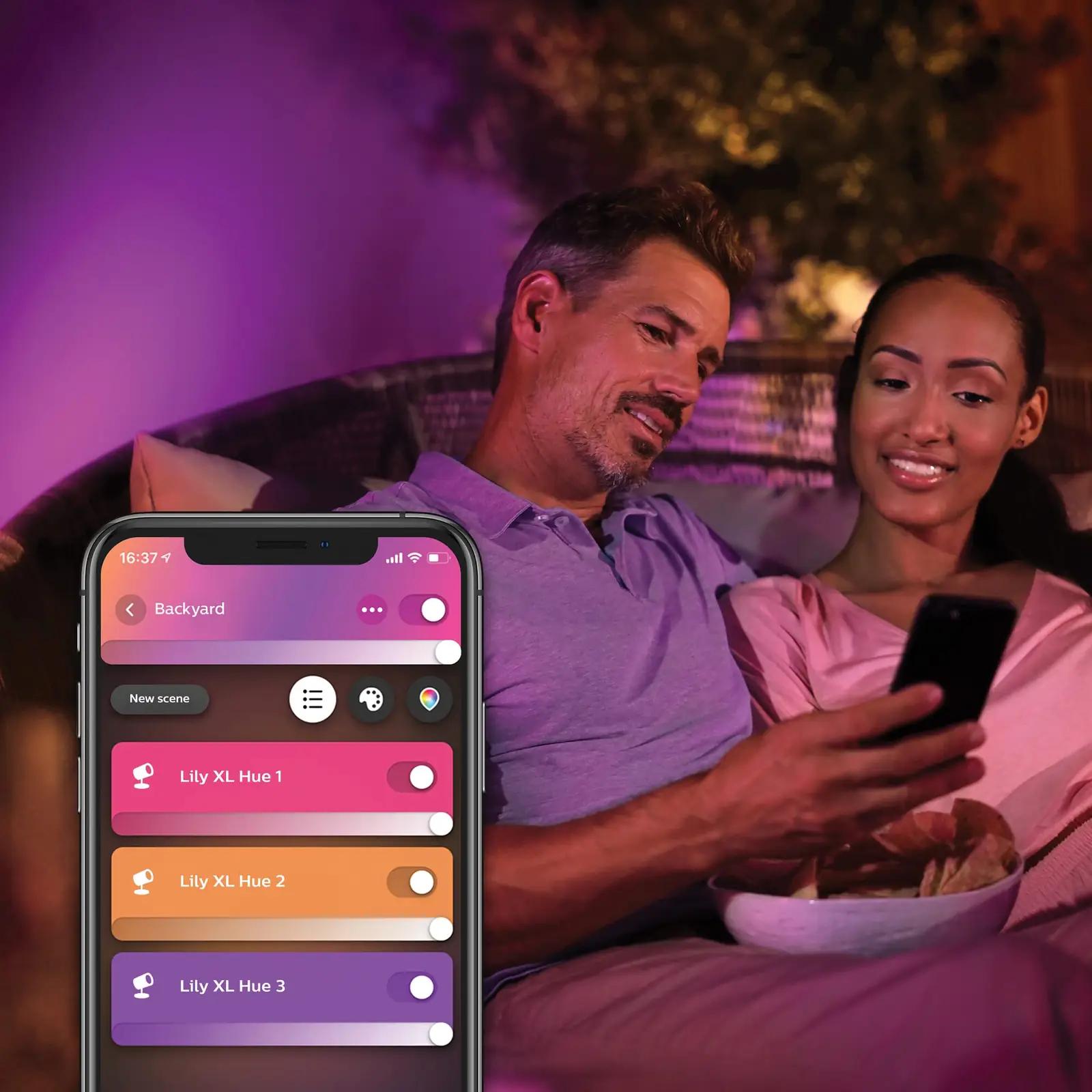 Philips Hue välivalgusti Lily XL — mitmevärviline aedvalgus – lisavaade