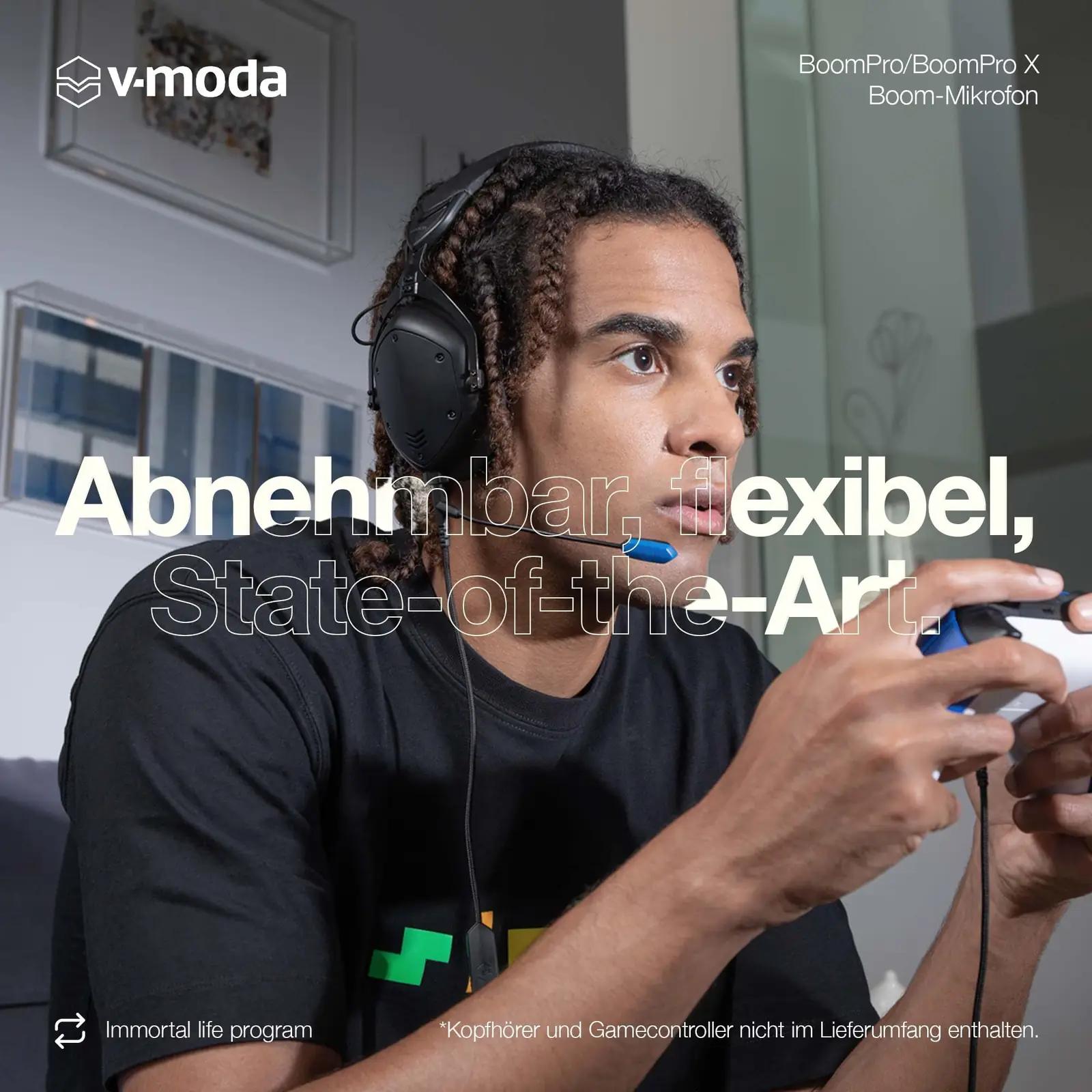 V-Moda kerge metallmikrofon mängimiseks ja suhtluseks – detailne vaade