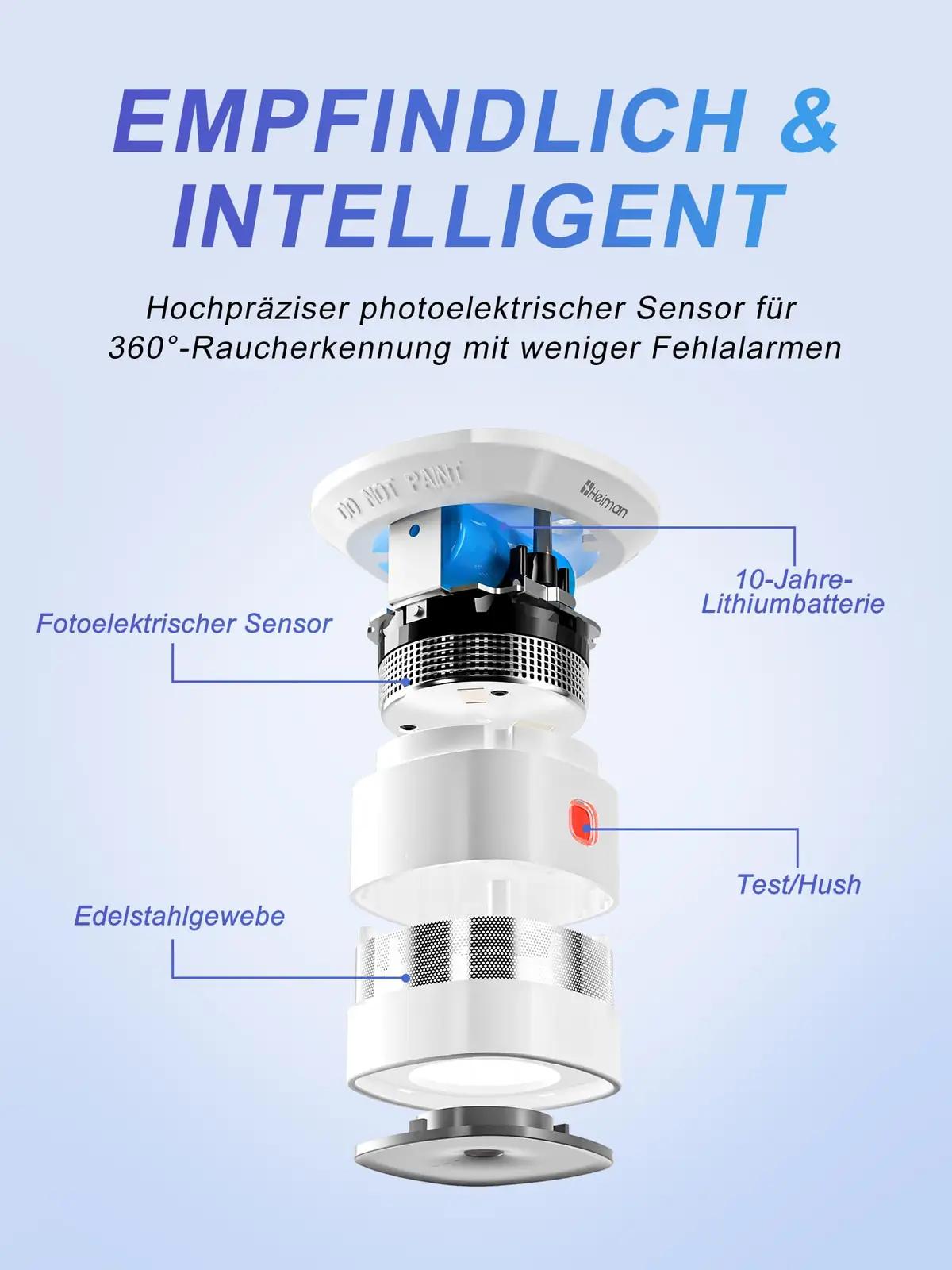 HEIMAN laadne mini-suitsuandur kolmik 10a akuiga – pilt 6