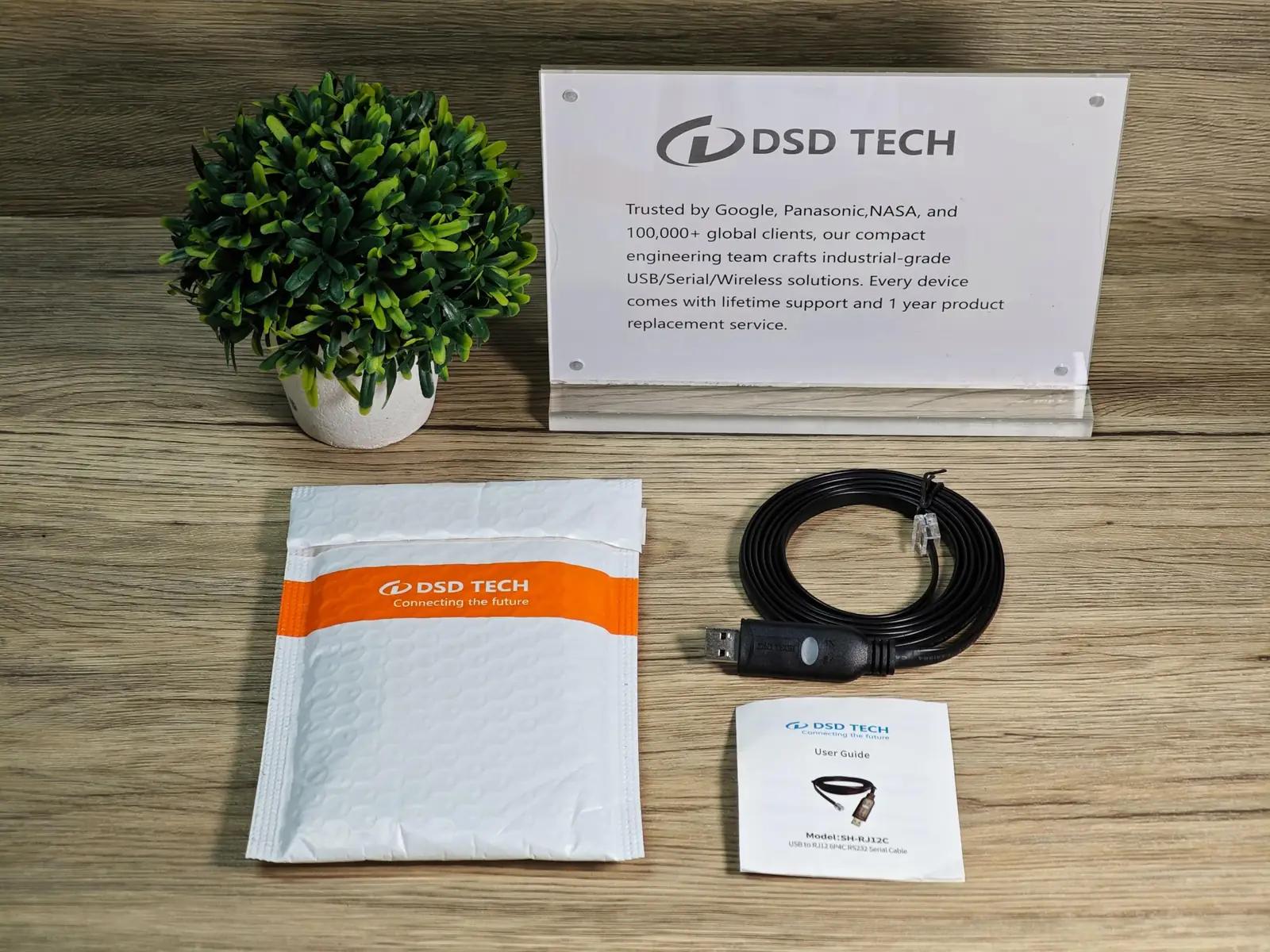 DSD TECH vastupidav USB–RJ12 kaabel – seadmeliides 1,8 m – pilt 7