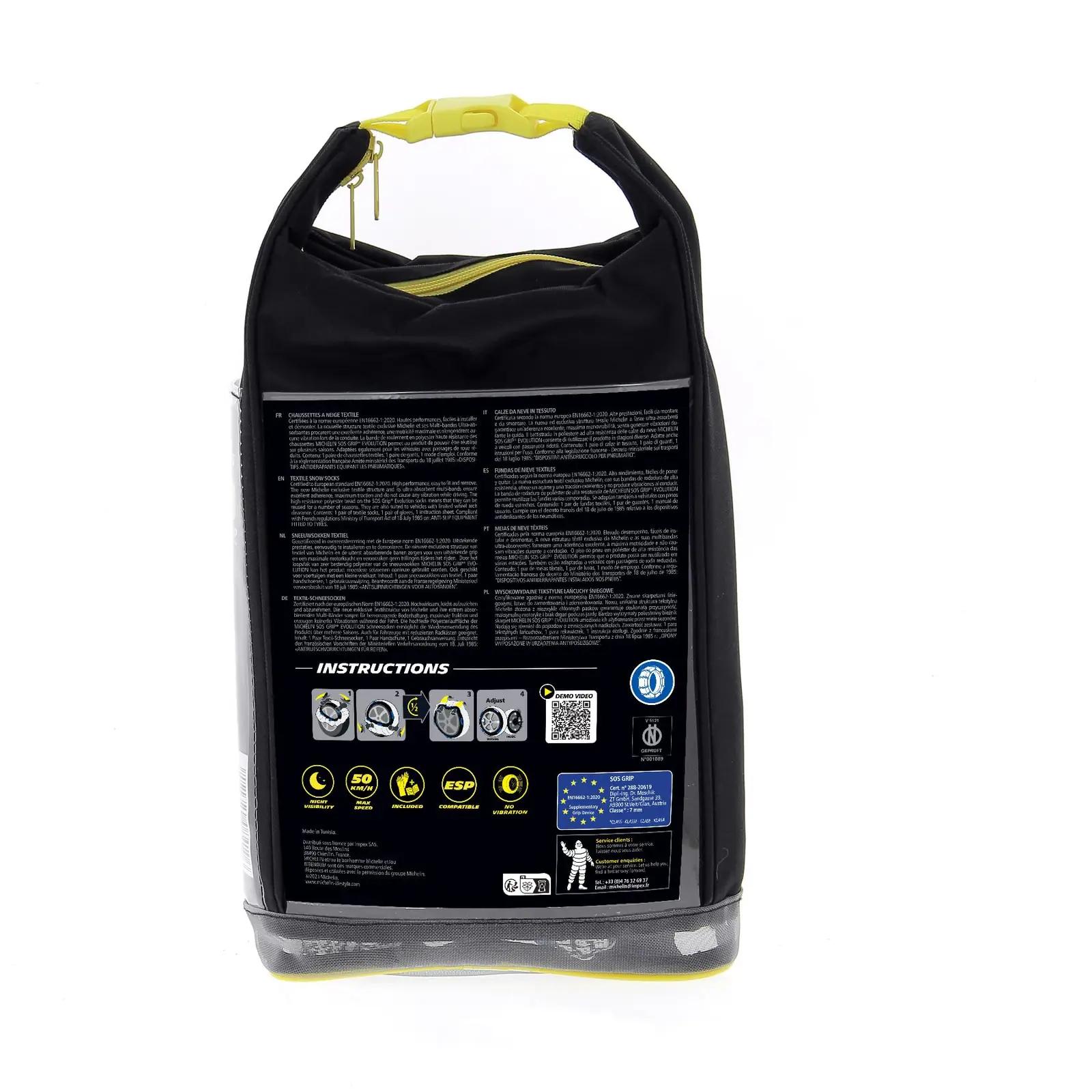 MICHELIN tekstiililised lumisokid EVO5 — lihtne paigaldus – pilt 7