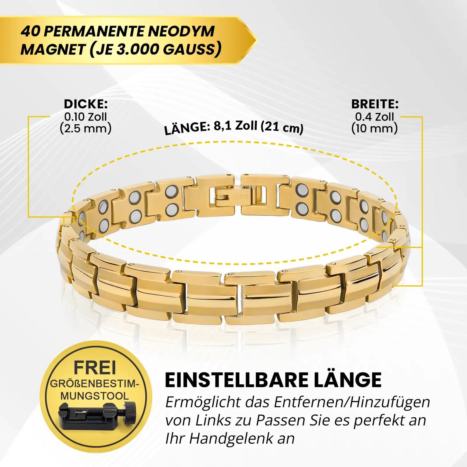 MagnetRX kuldne titaanikett – reguleeritav ja tugev teraapia – lisavaade
