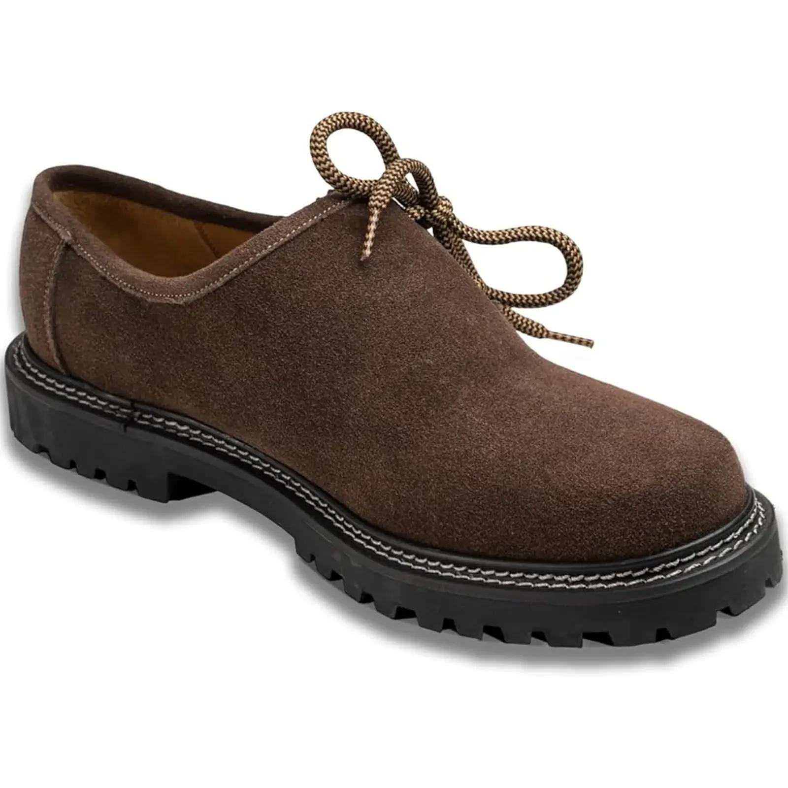 German Wear käsitööna: nahast Haferlschuhe pere teema charmiga – pilt 9