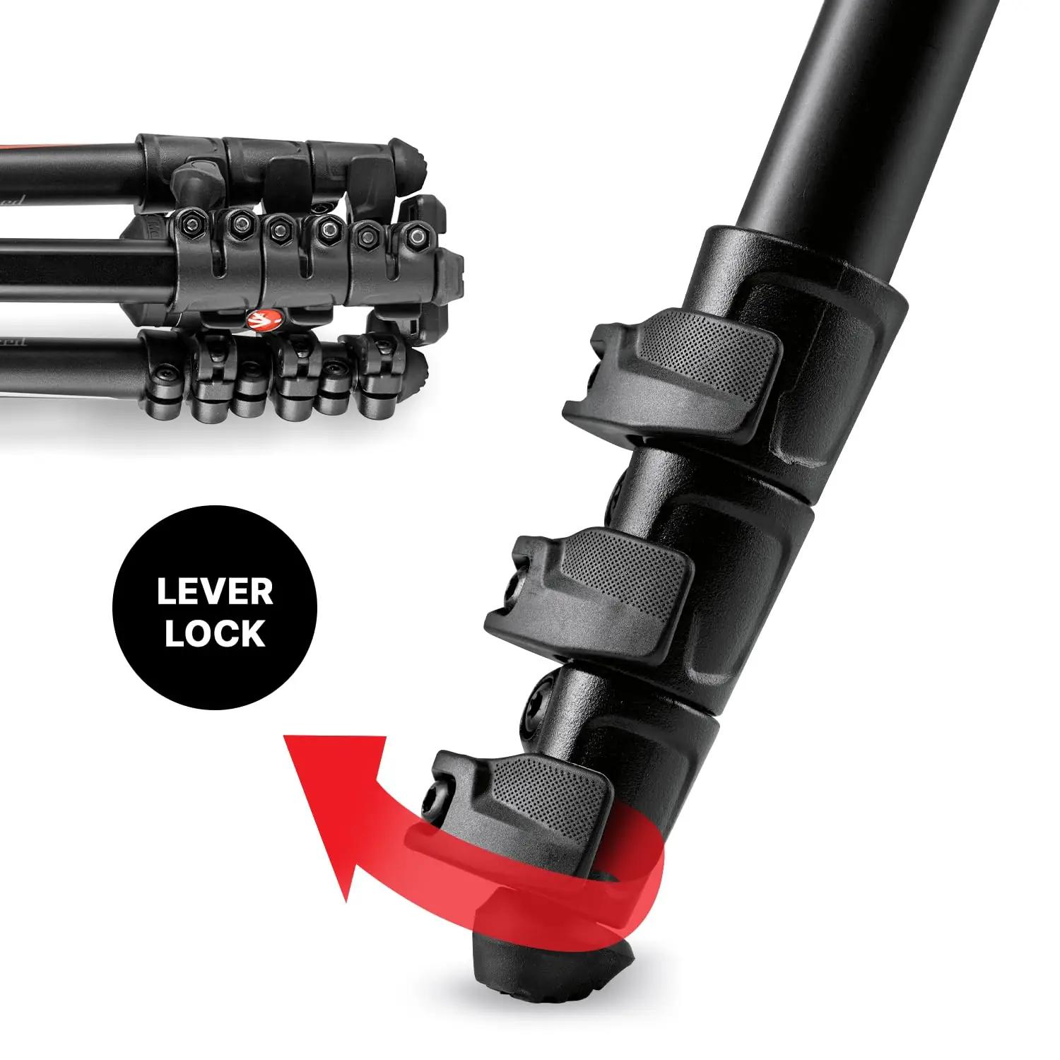 Manfrotto alumiinium reisistatiiv Sony Alpha jaoks — kerge ja – pilt 6