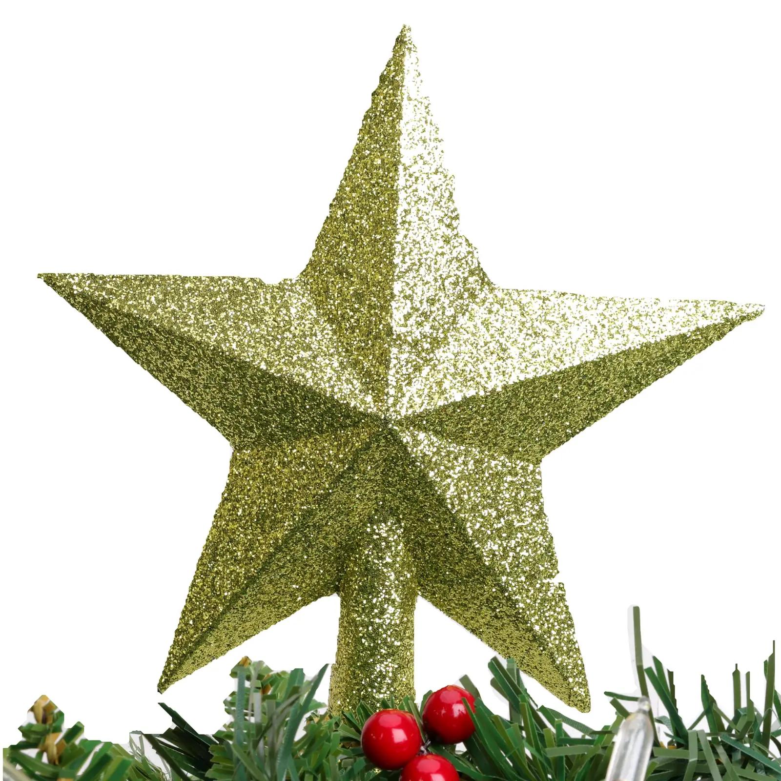 Christmas Concepts rohelise läikega kuuseots – dekoratiivne täht