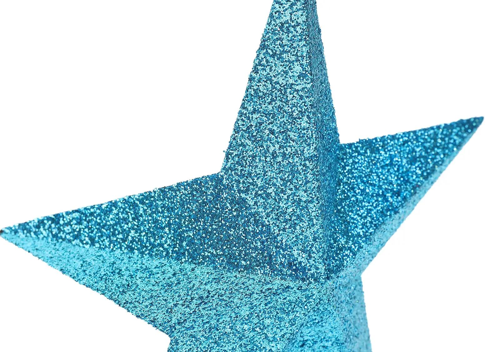 Christmas Concepts türkiisne 20 cm sädelev kuusetipp – lisavaade