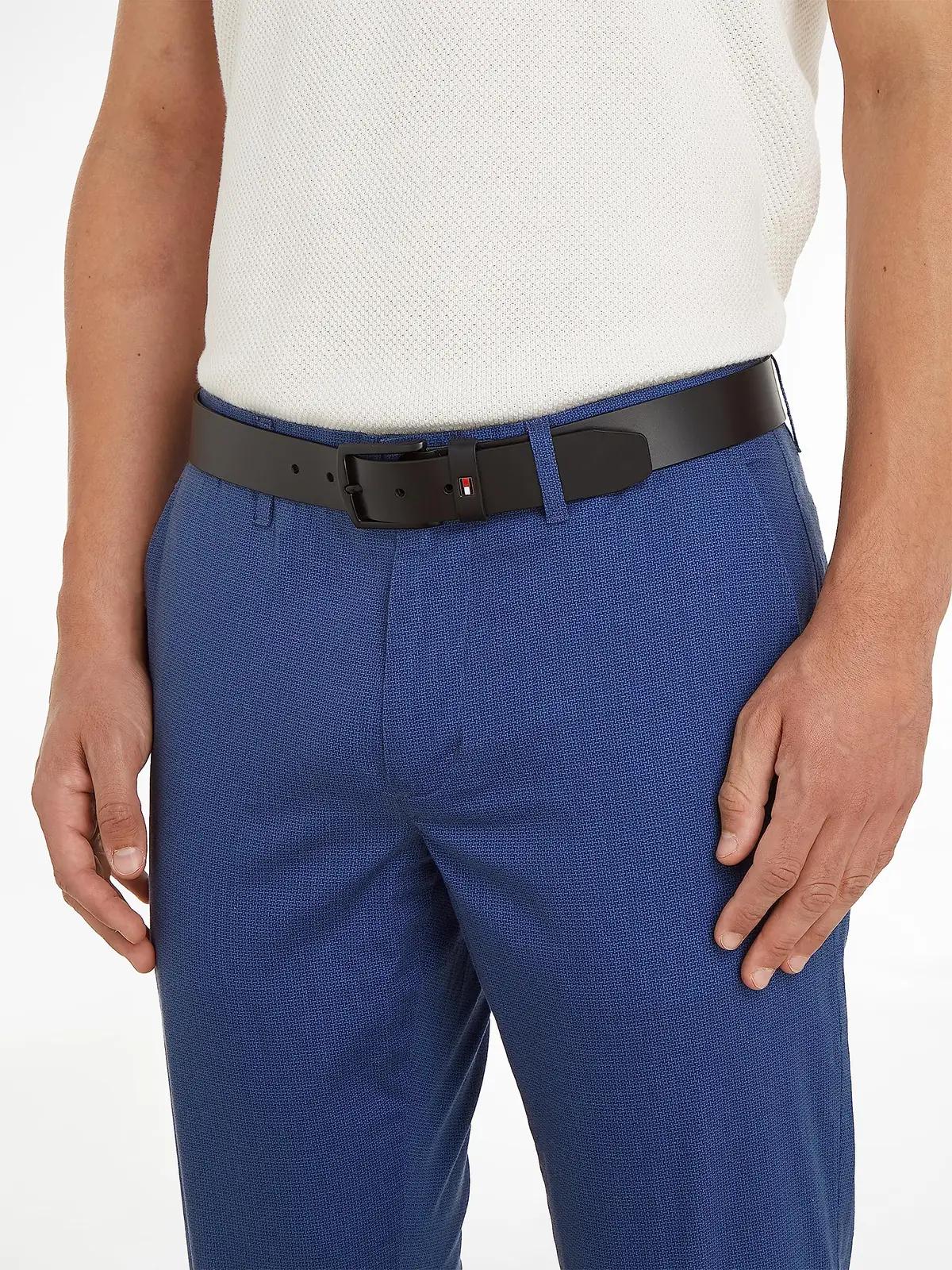 Tommy Hilfiger nahkvöö Denton — elegantne kingiidee 3,5 cm – pakend ja tarvikud