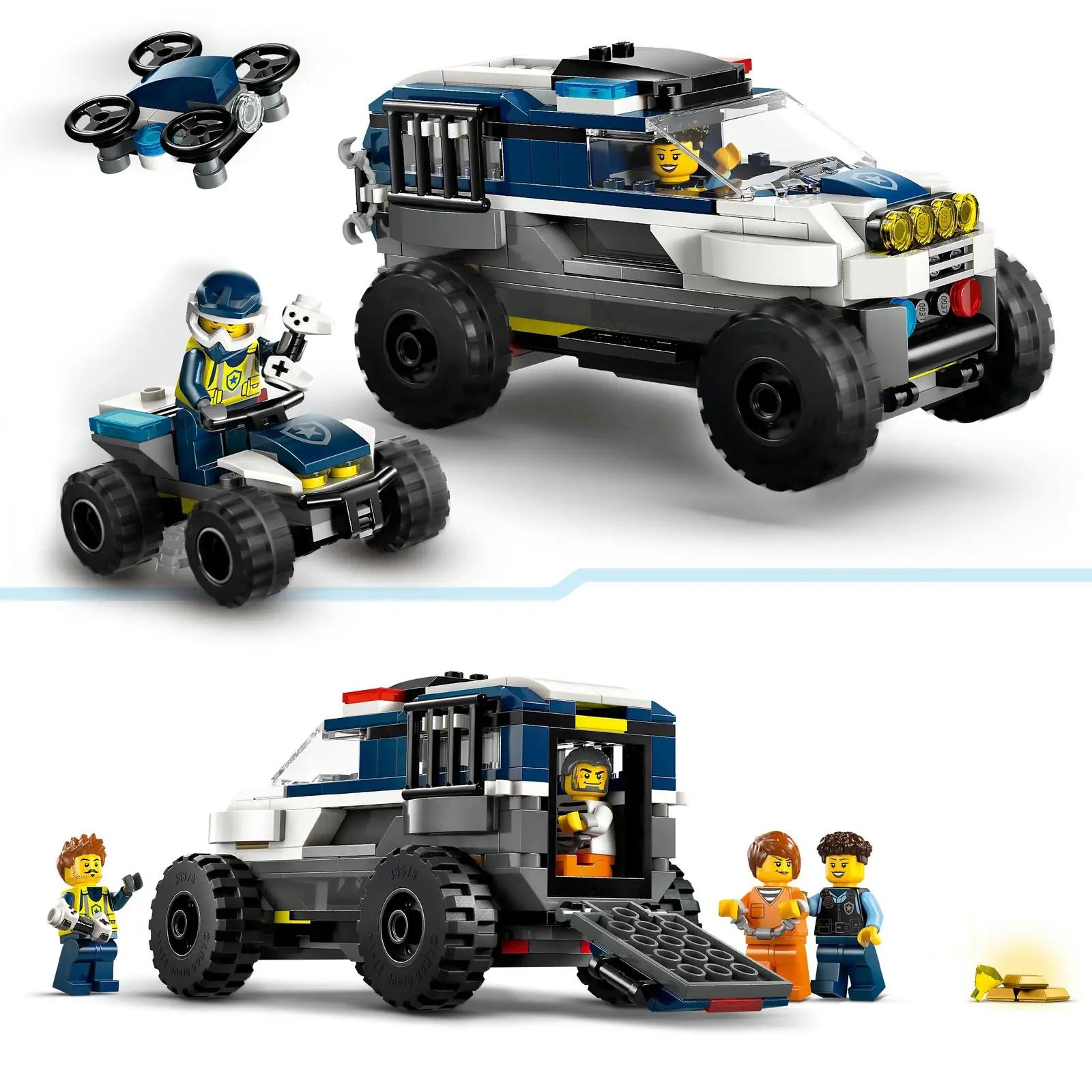 LEGO seikluslik politseijaht – kvaliteetne mängukomplekt 60449 – lisavaade