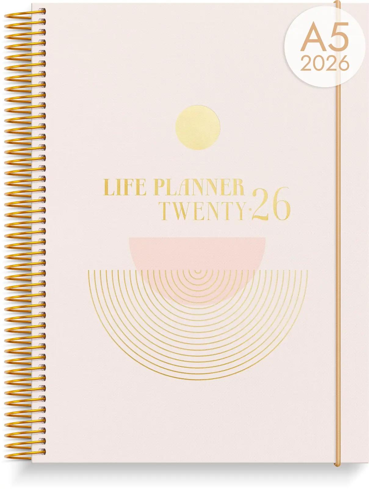 burde Planner Pink (2026) kontoritarbed ja kirjutusvahendid – toote esivaade