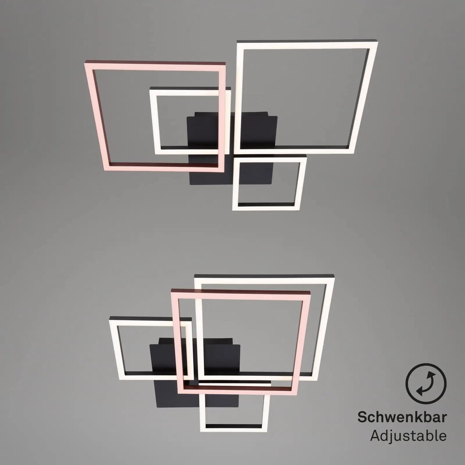 BRILONER modernne dimmitav LED laelamp – must, 75×47 cm – lisavaade