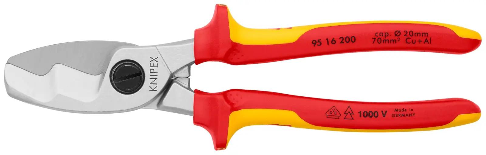 KNIPEX tugevast vaskist isoleeritud kaablikäärid – pilt 7