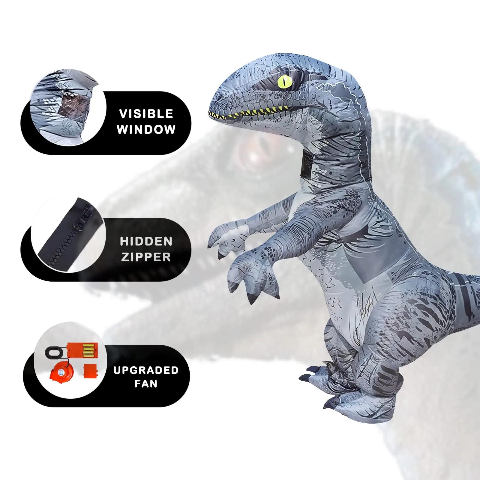 PARAYOYO õhkutõusev velociraptor kostüüm — naljakas ja mugav – kasutusnäide