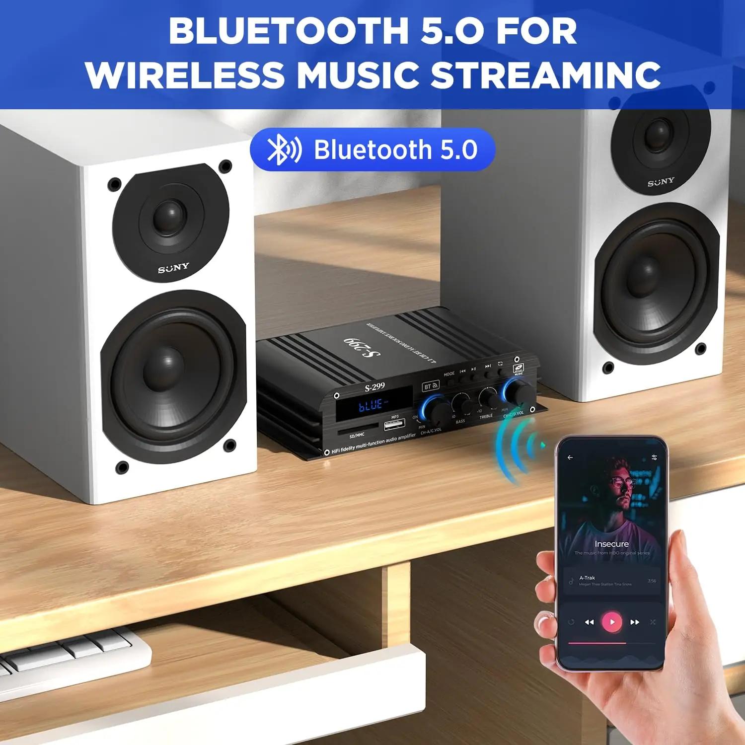 okanemoqi kompaktne 4.1 hifi-võimendi 1600W kodukasutuseks – pilt 6