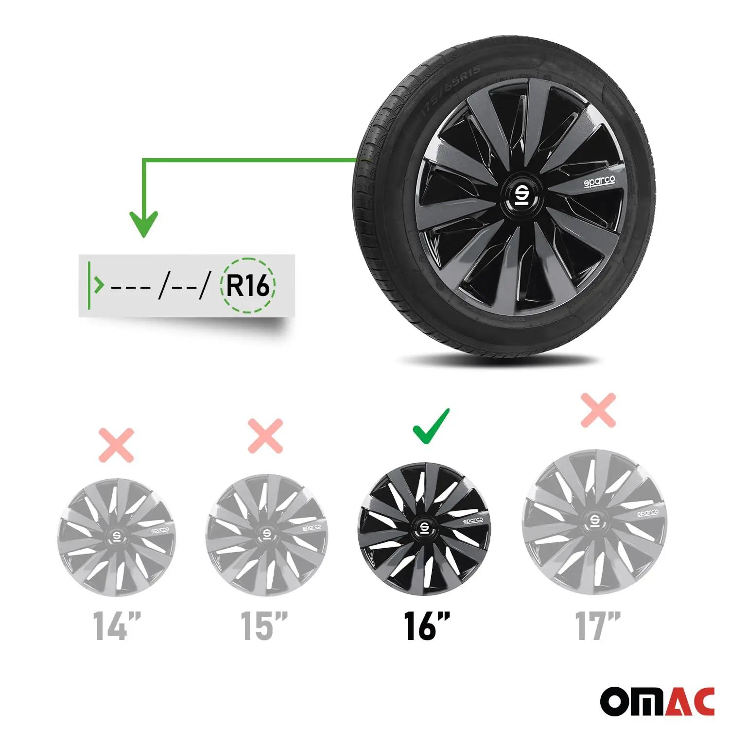 Sparco vastupidavad 16″ rattaotsekatted – stiil ja kaitse – pakend ja tarvikud