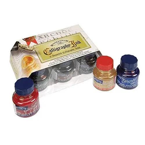Winsor & Newton kalligraafia tintide komplekt 6 x 30 ml – lisavaade