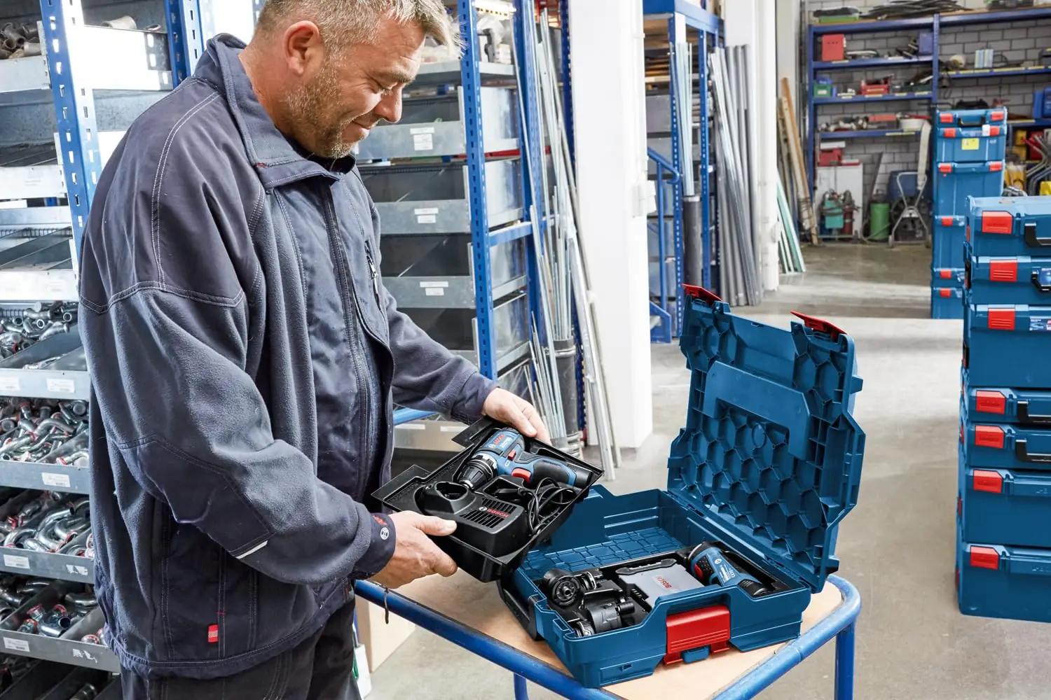 Bosch vastupidav L-BOXX 238 tööriistakohver – tugev ja kerge – pakend ja tarvikud