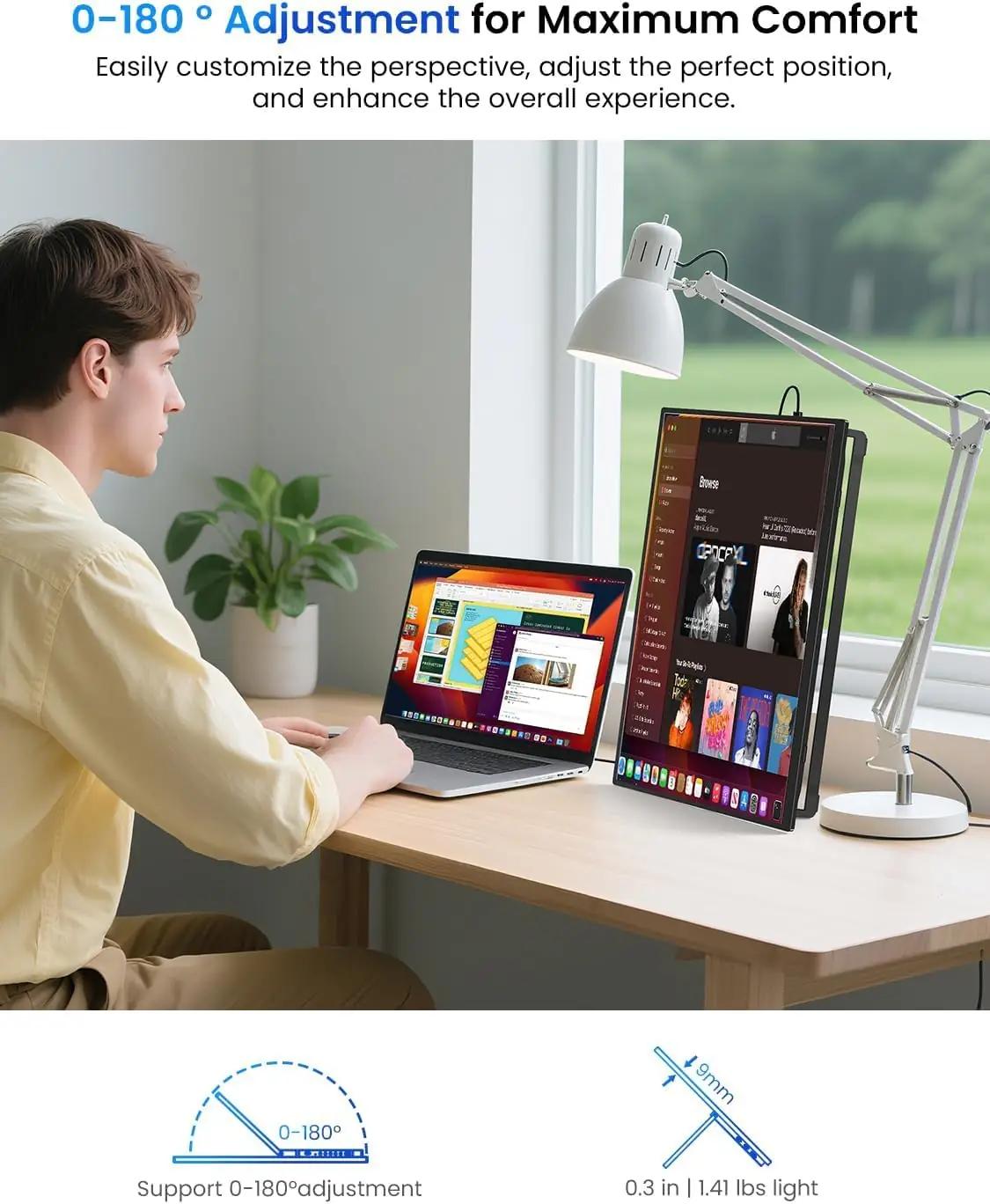 UPERFECT kaasaskantav 15,6″ Full HD monitor töö- ja mänguks – pilt 6