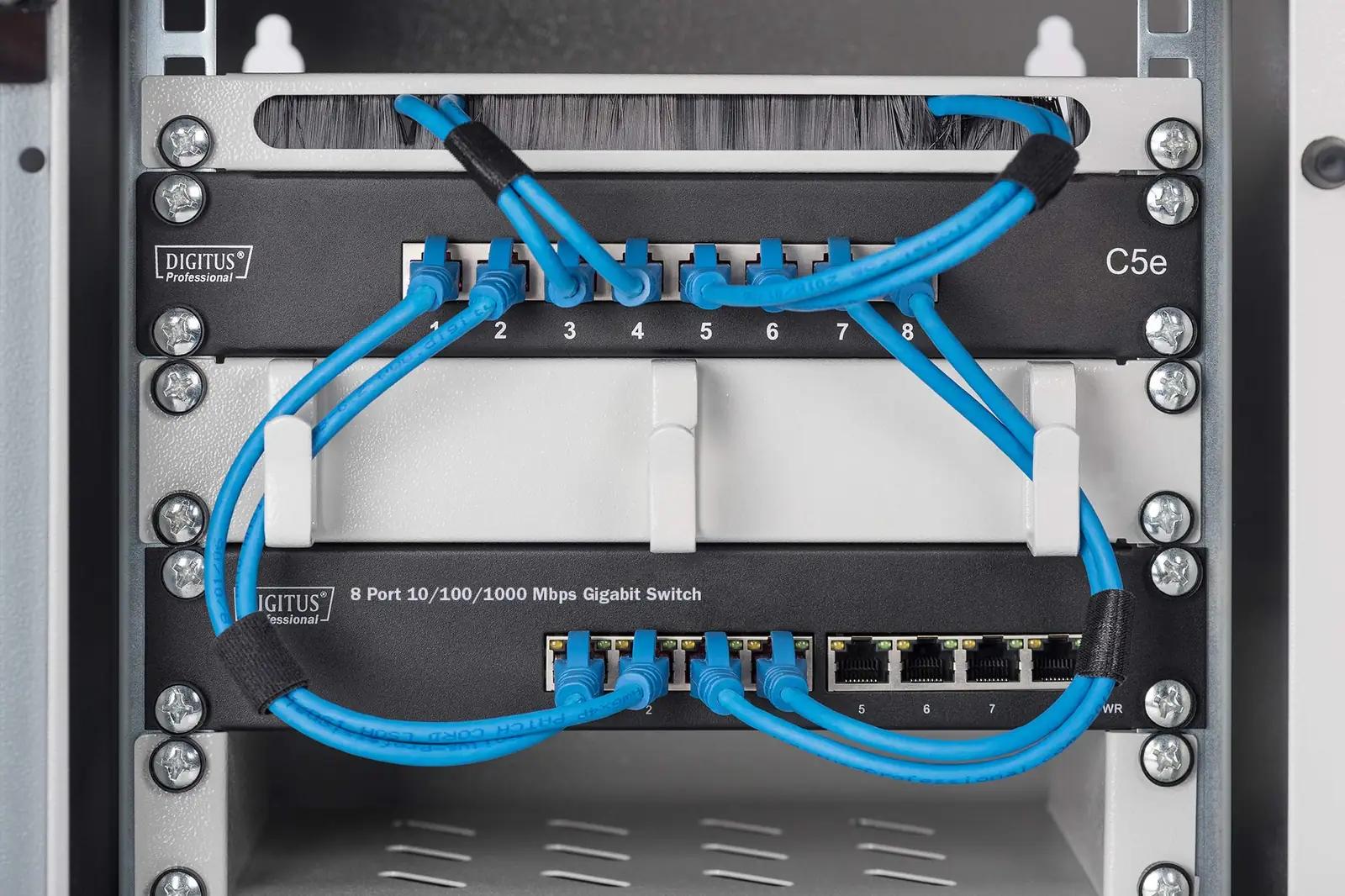 DIGITUS Gigabit 8-portine seinamontaažiga switch – võrgulahendus – pilt 6