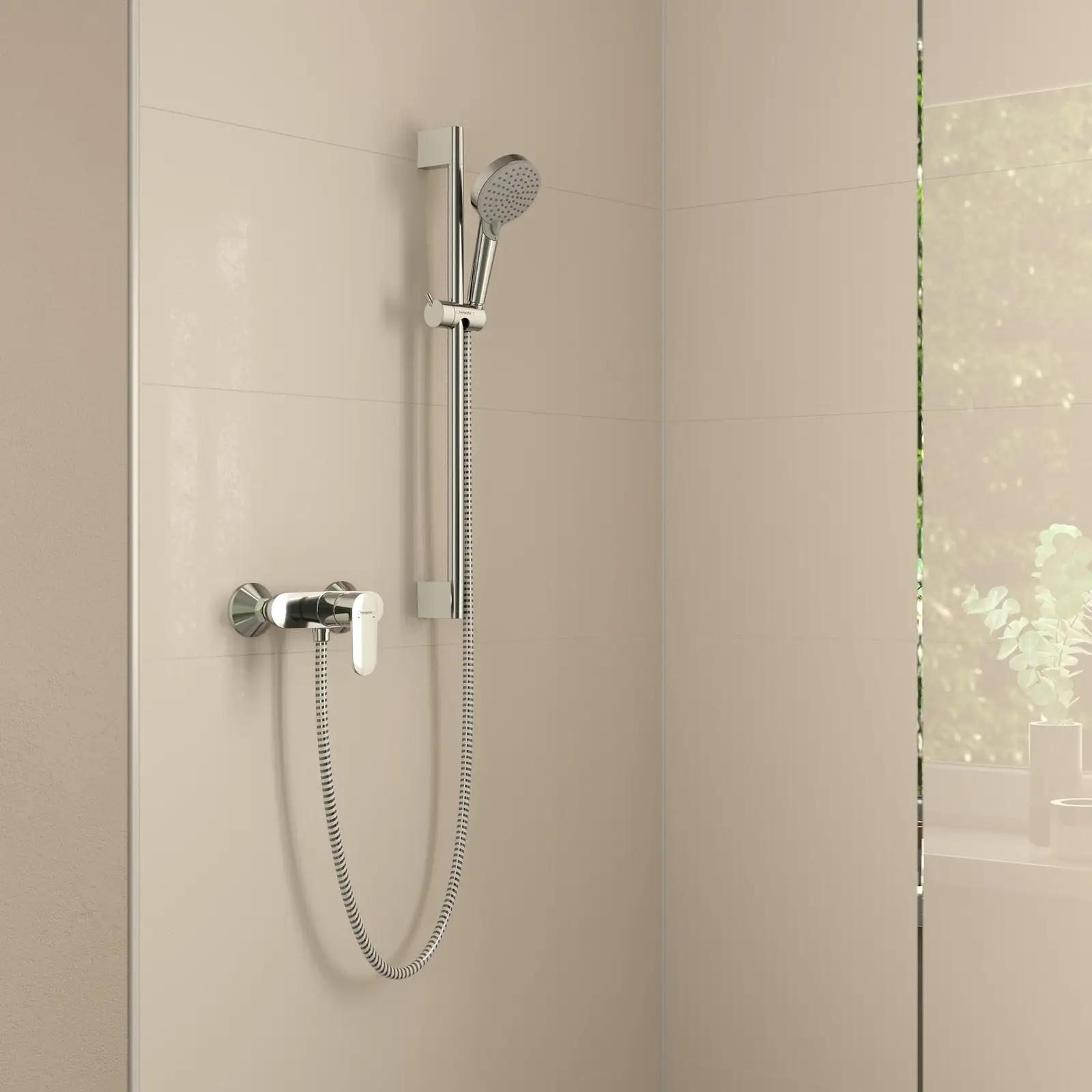 hansgrohe kvaliteetne dušisegisti – kroom, lihtne paigaldus – detailne vaade