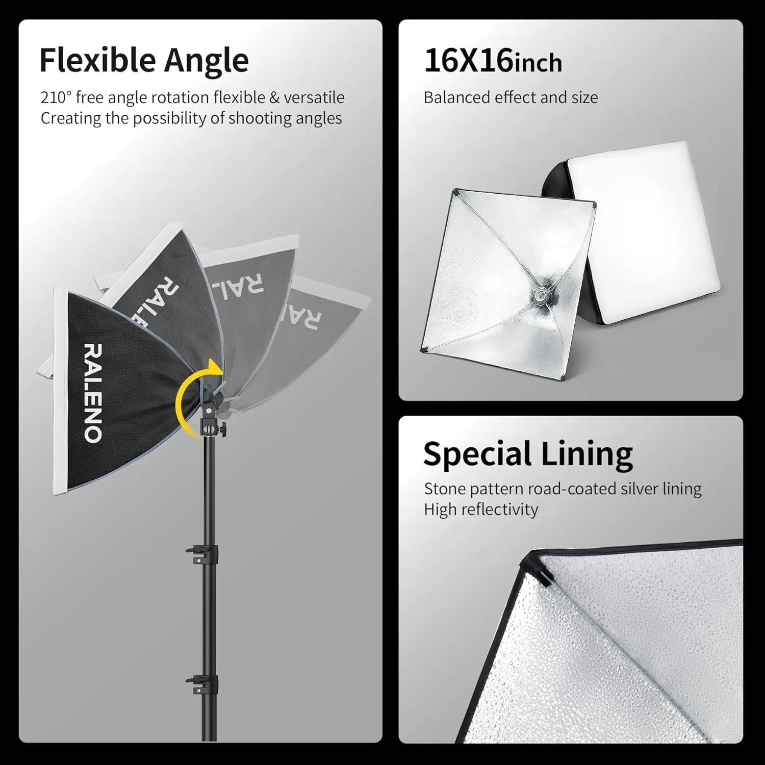 RaLeno pehme softbox 40×40 cm – professionaalne stuudiovalgustus – pilt 7