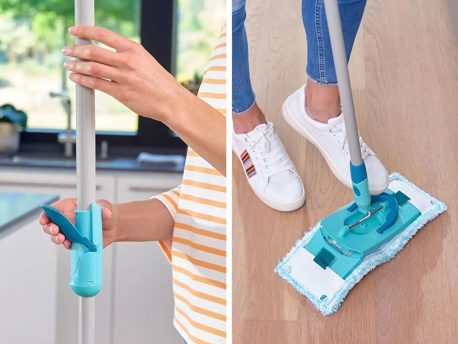 Leifheit puhastusmop Set CLEAN Twist M — pehme parketihooldus – kasutusnäide