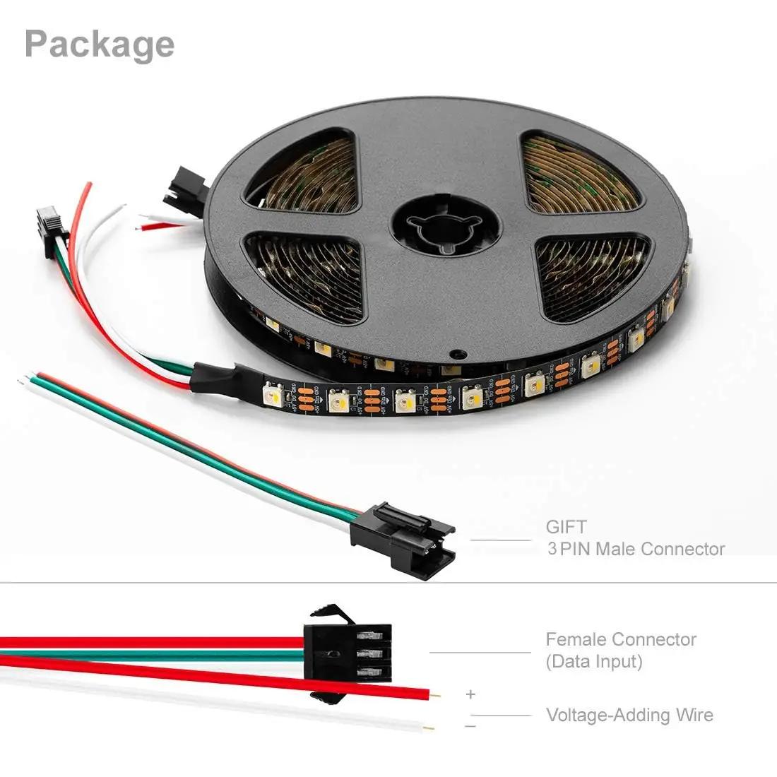 BTF-LIGHTING värvikas LED-riba 5m — naturaalne valge ja RGBW – pilt 8