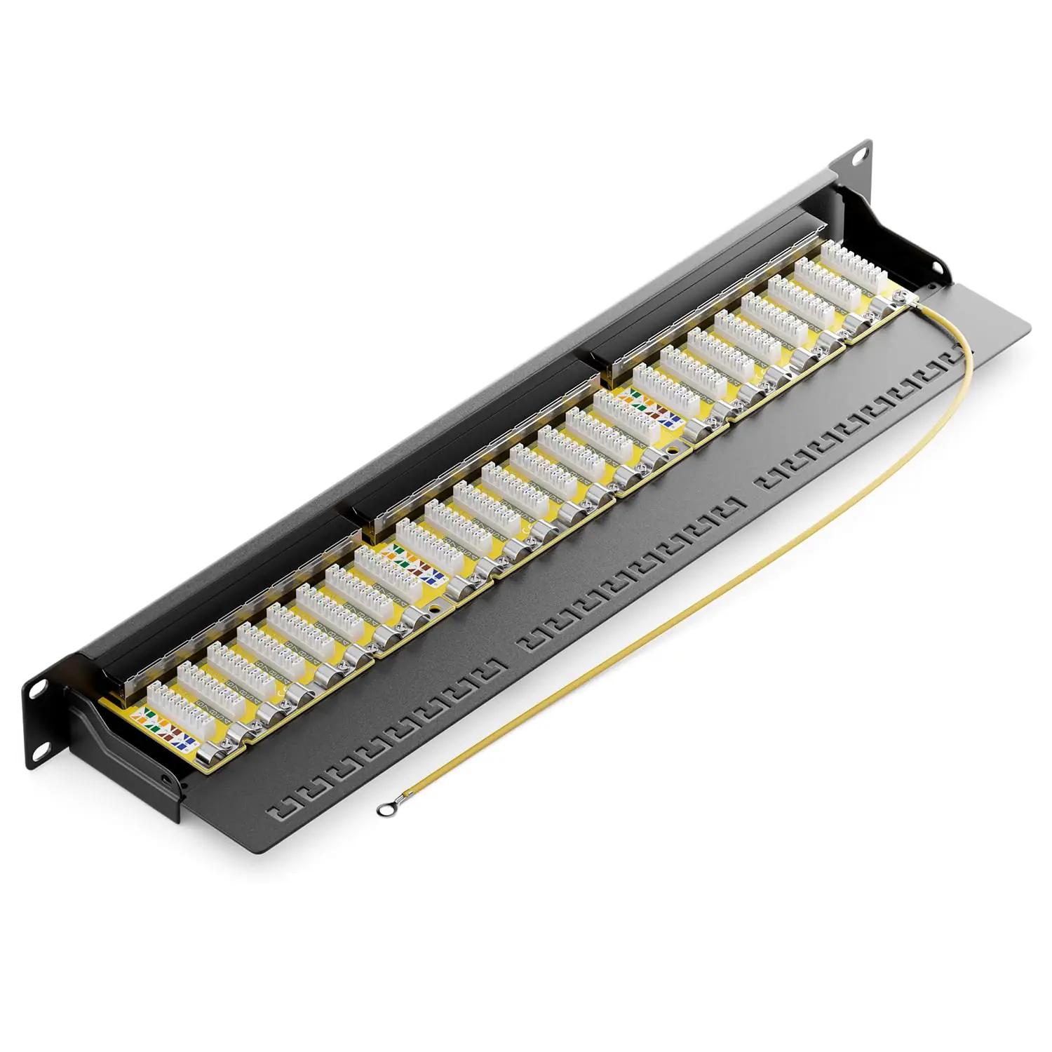 deleyCON metallist 24-port Cat6 patchpanel – organiseeritud võrk – lisavaade