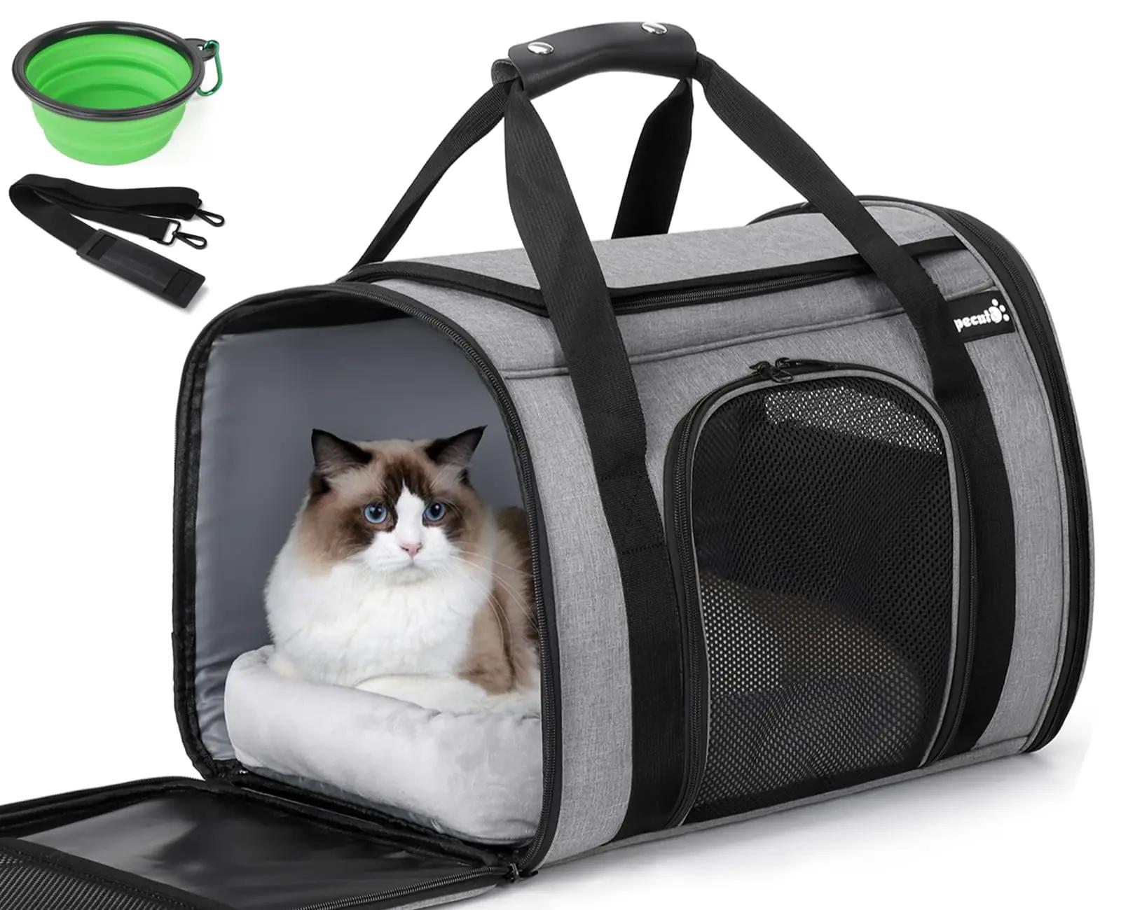 Pecute PVC-kassikandekott pehmendusega — mugav transport
