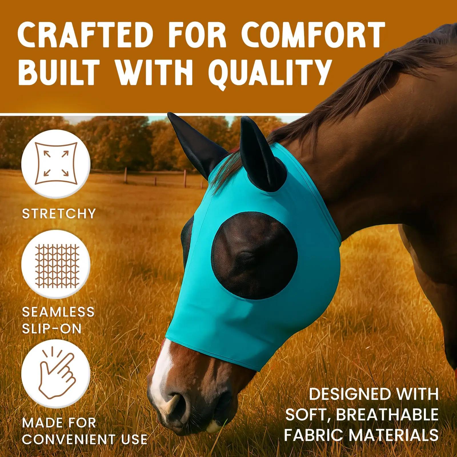 Prairie Horse Supply neopreenilaadne UV-kaitse hobuse mask – pakend ja tarvikud