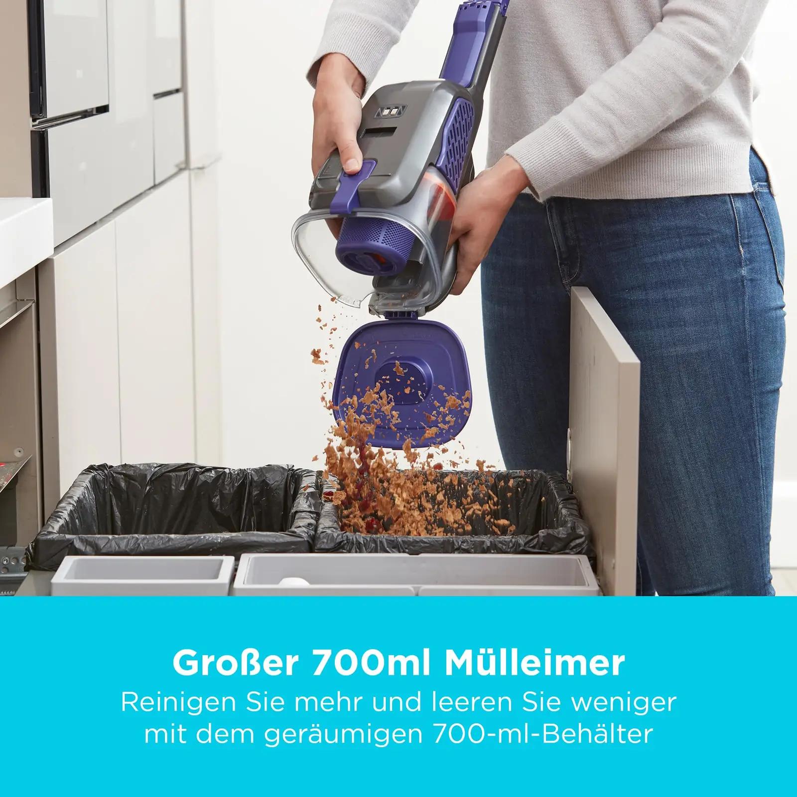 BLACK+DECKER kompaktne lemmikloomade tolmuimeja – kasutusnäide